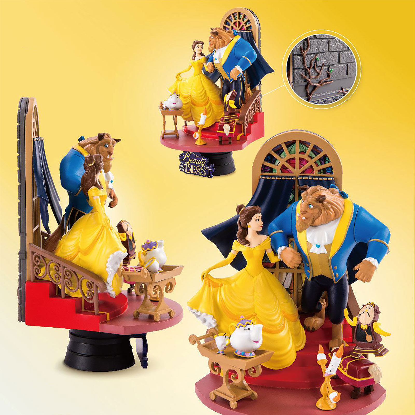 Beauty and the Beast Diorama 16 cm