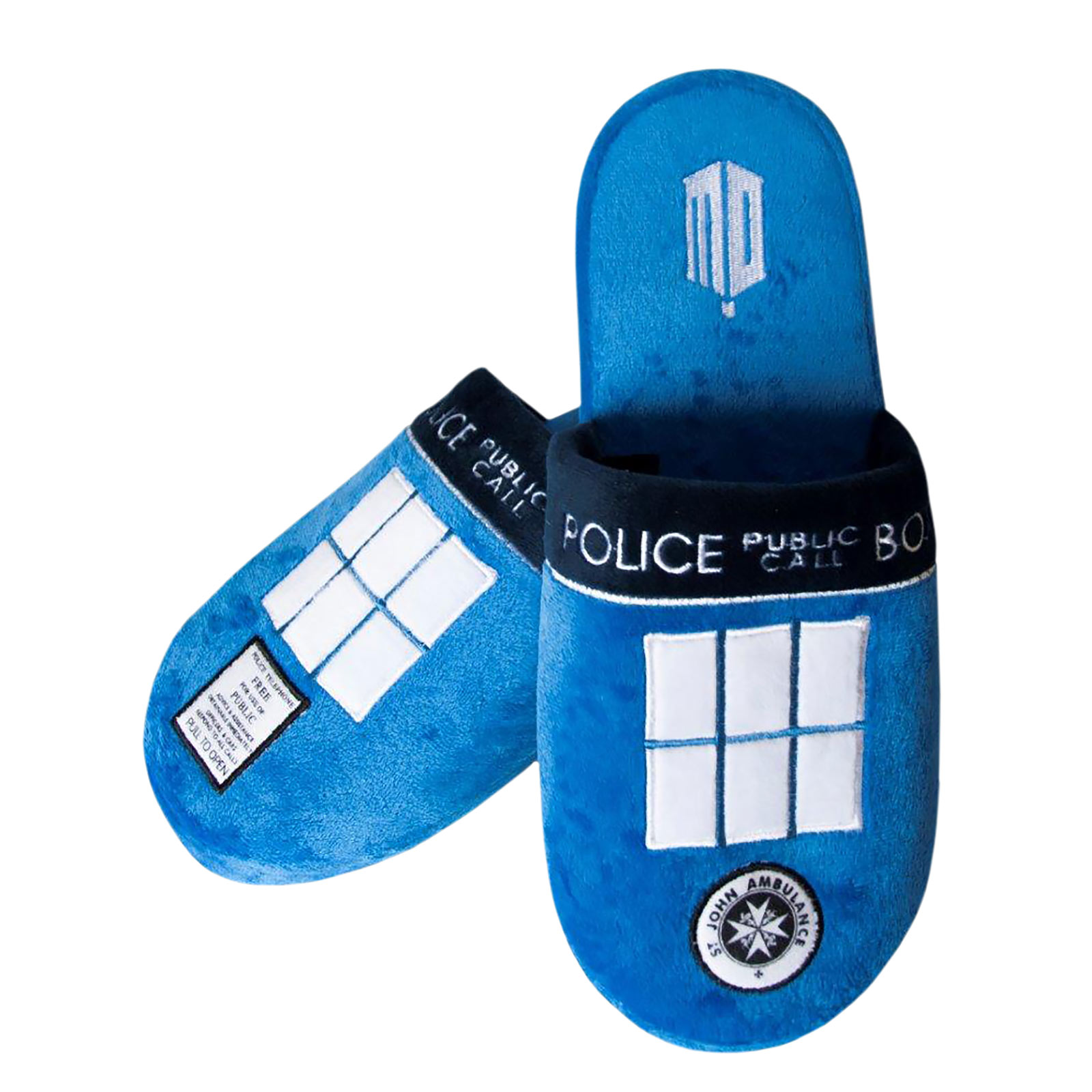 Doctor Who - Tardis Police Box Plush Slippers