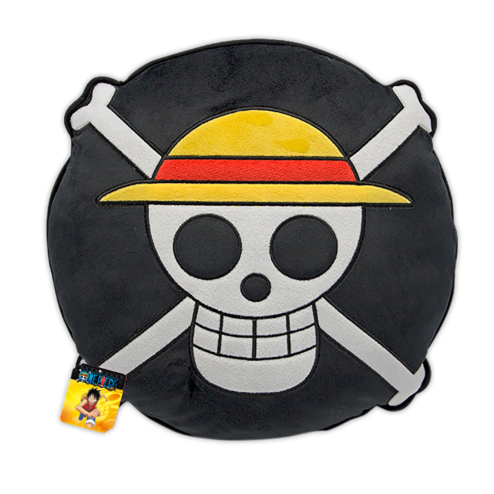 One Piece - Coussin Logo Crâne de l'Équipage au Chapeau de Paille