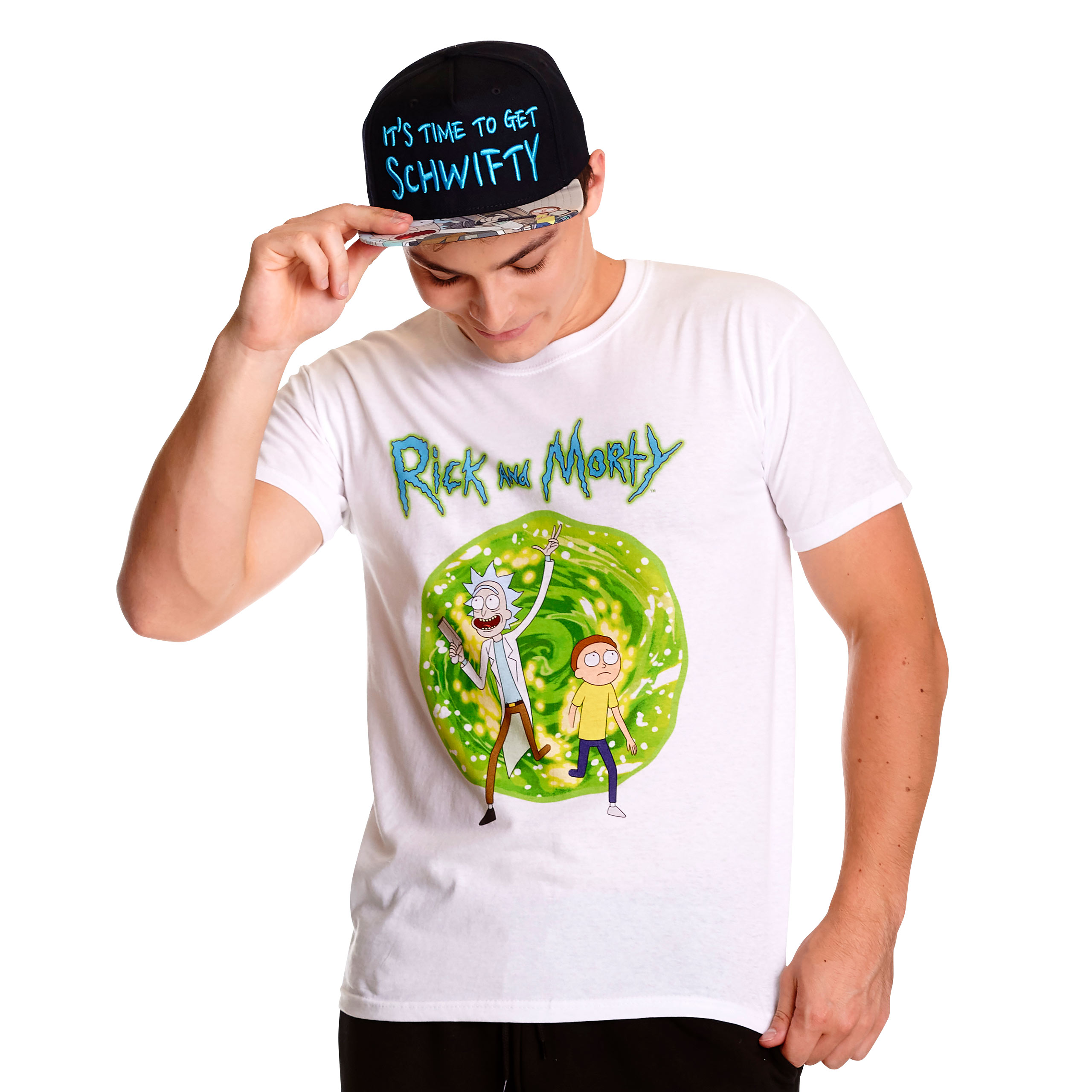 Rick and Morty - Portal T-Shirt weiß