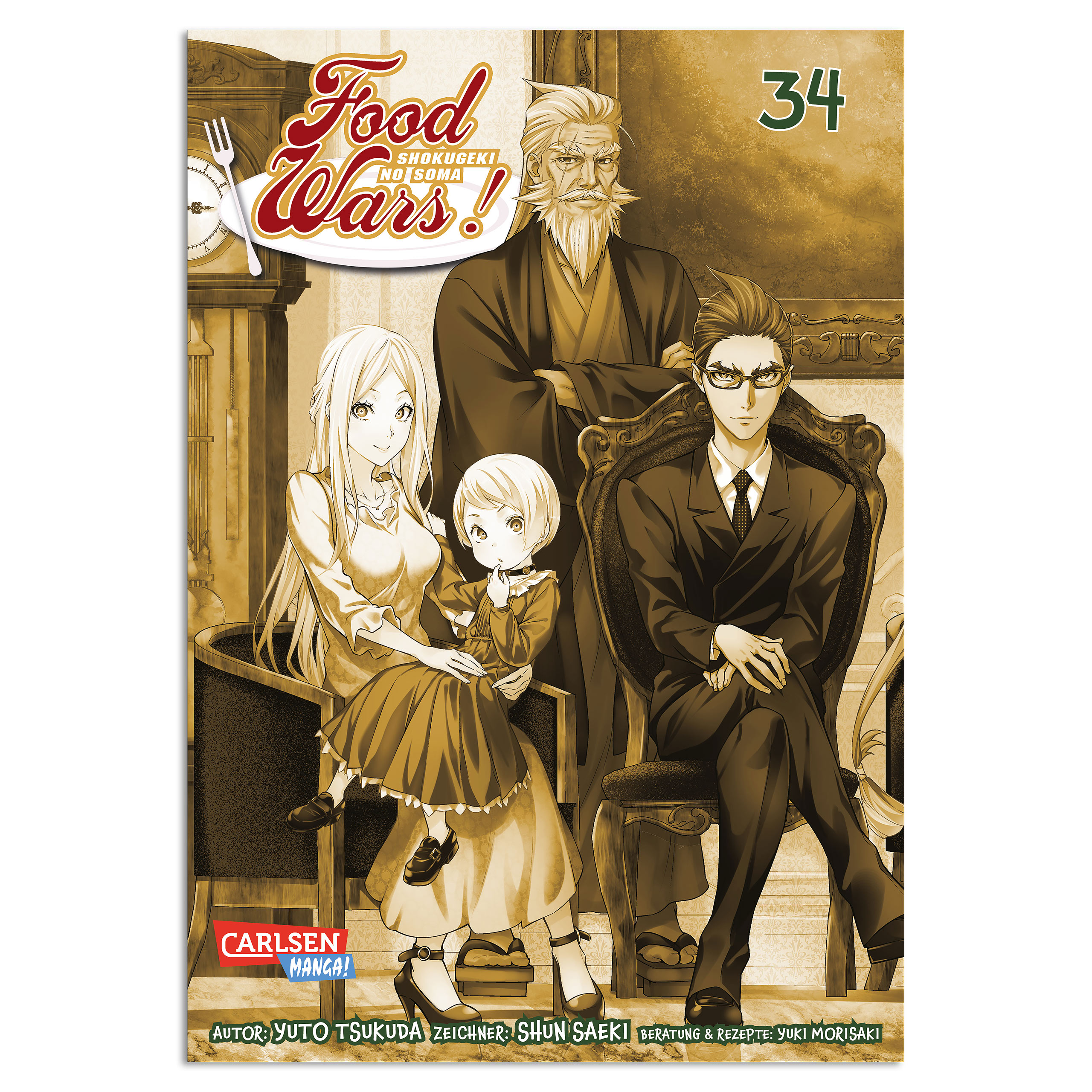 Food Wars - Shokugeki No Soma Volume 34 Paperback