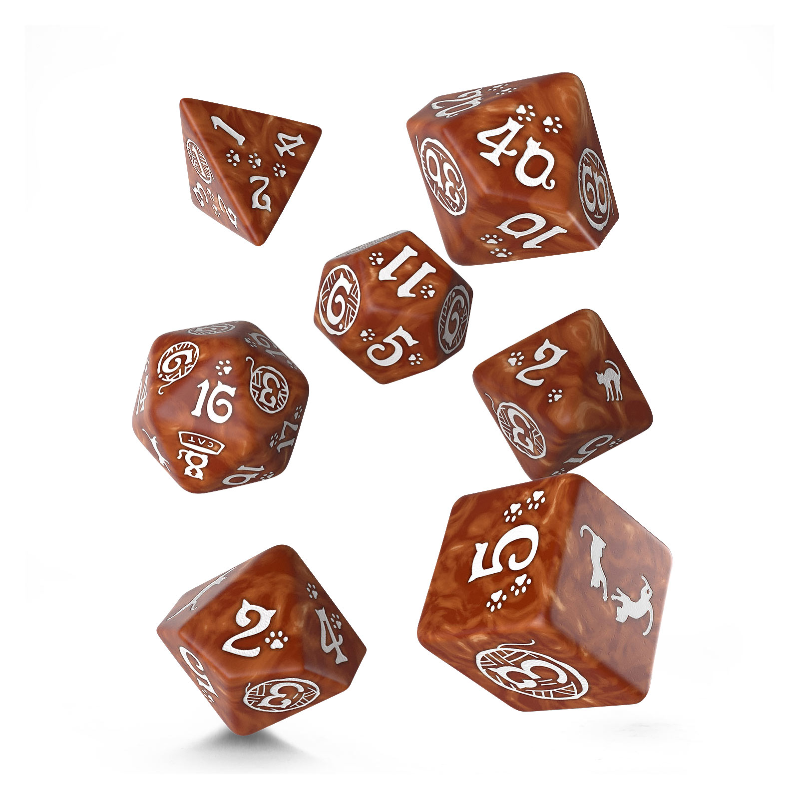 Cats - Muffin RPG Dice Set 7pcs
