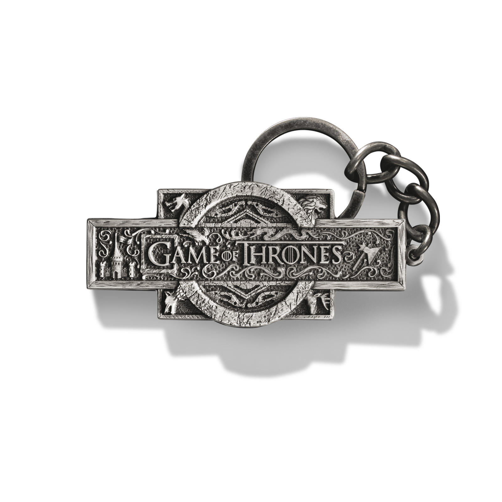 Porte-clés Game Of Thrones - Écusson Lannister En Métal - Licence Officielle