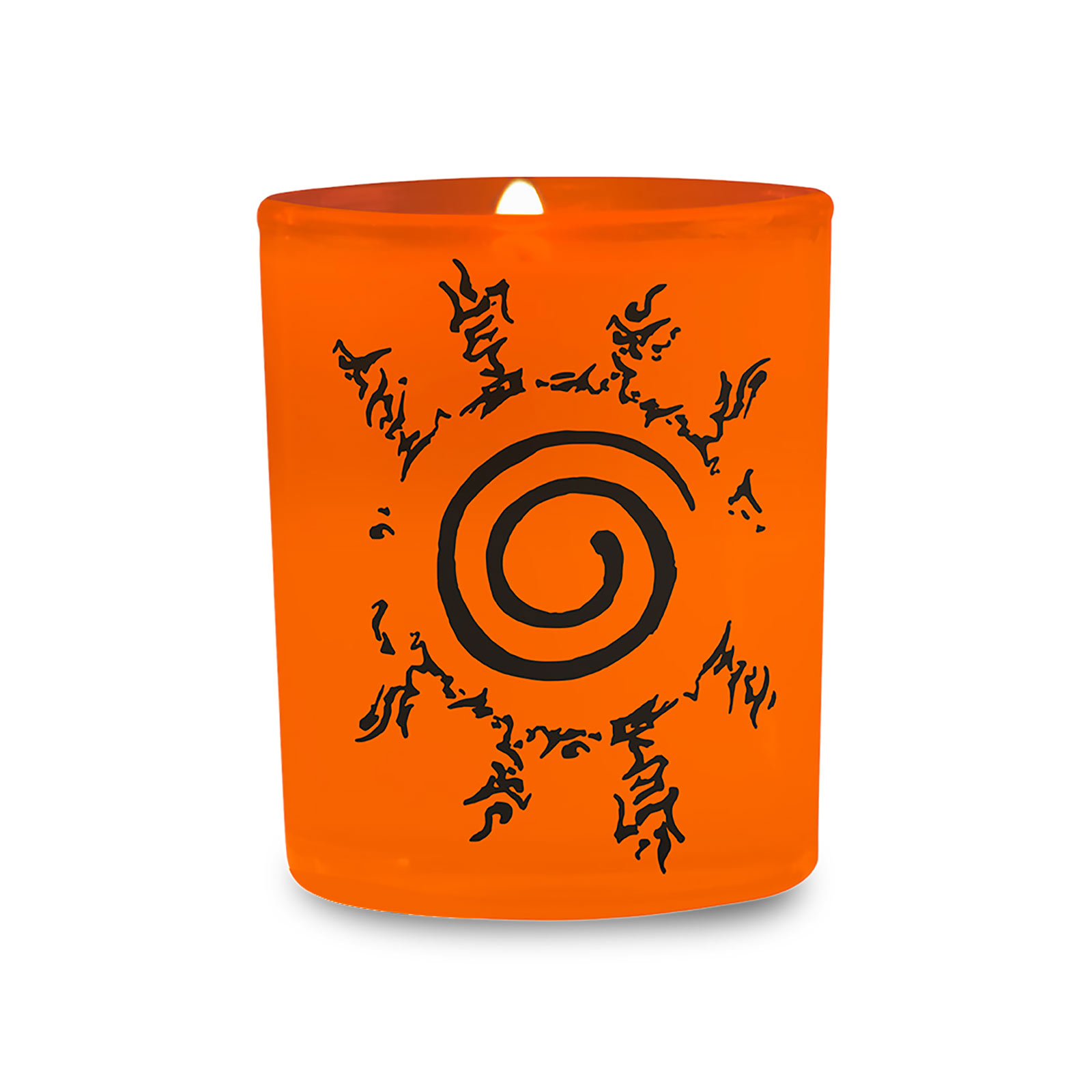 Naruto Shippuden - Bougie symbole de Konoha en verre
