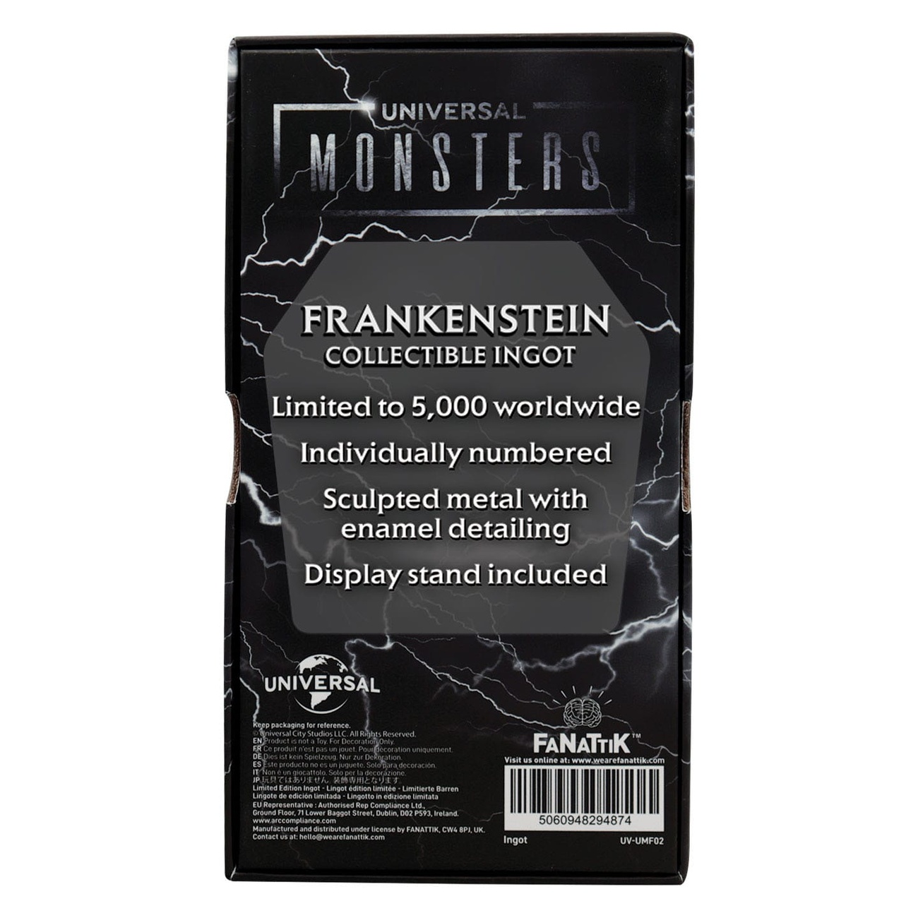 Universal Monsters Metallbarren Frankensteins Monster Limited Edition
