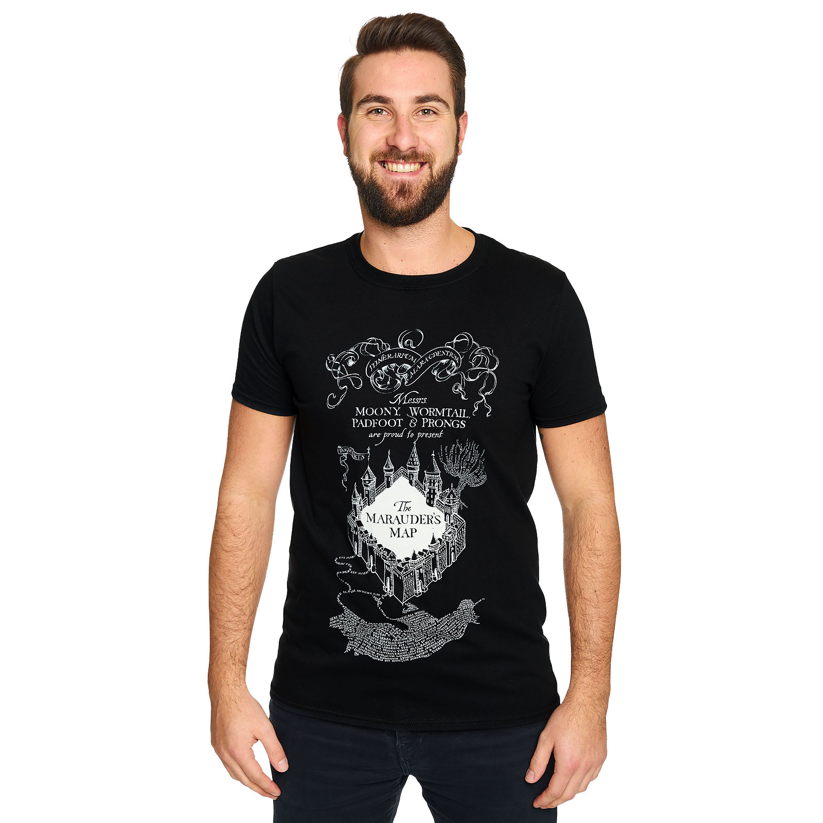 Harry Potter - Karte des Rumtreibers T-Shirt schwarz
