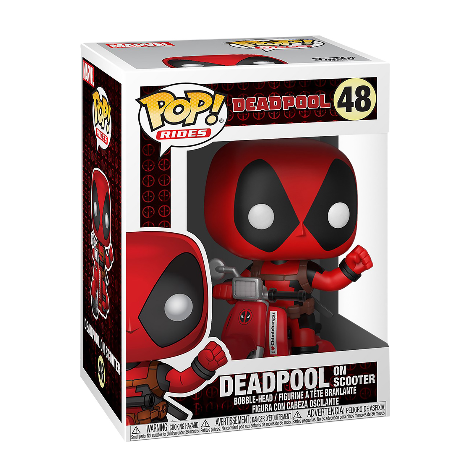 Deadpool on Scooter Funko Pop Wackelkopf-Figur
