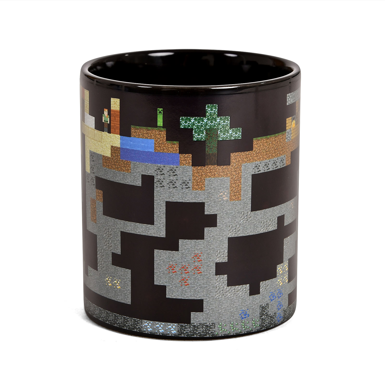Minecraft - Pixel World Thermoeffekt Tasse