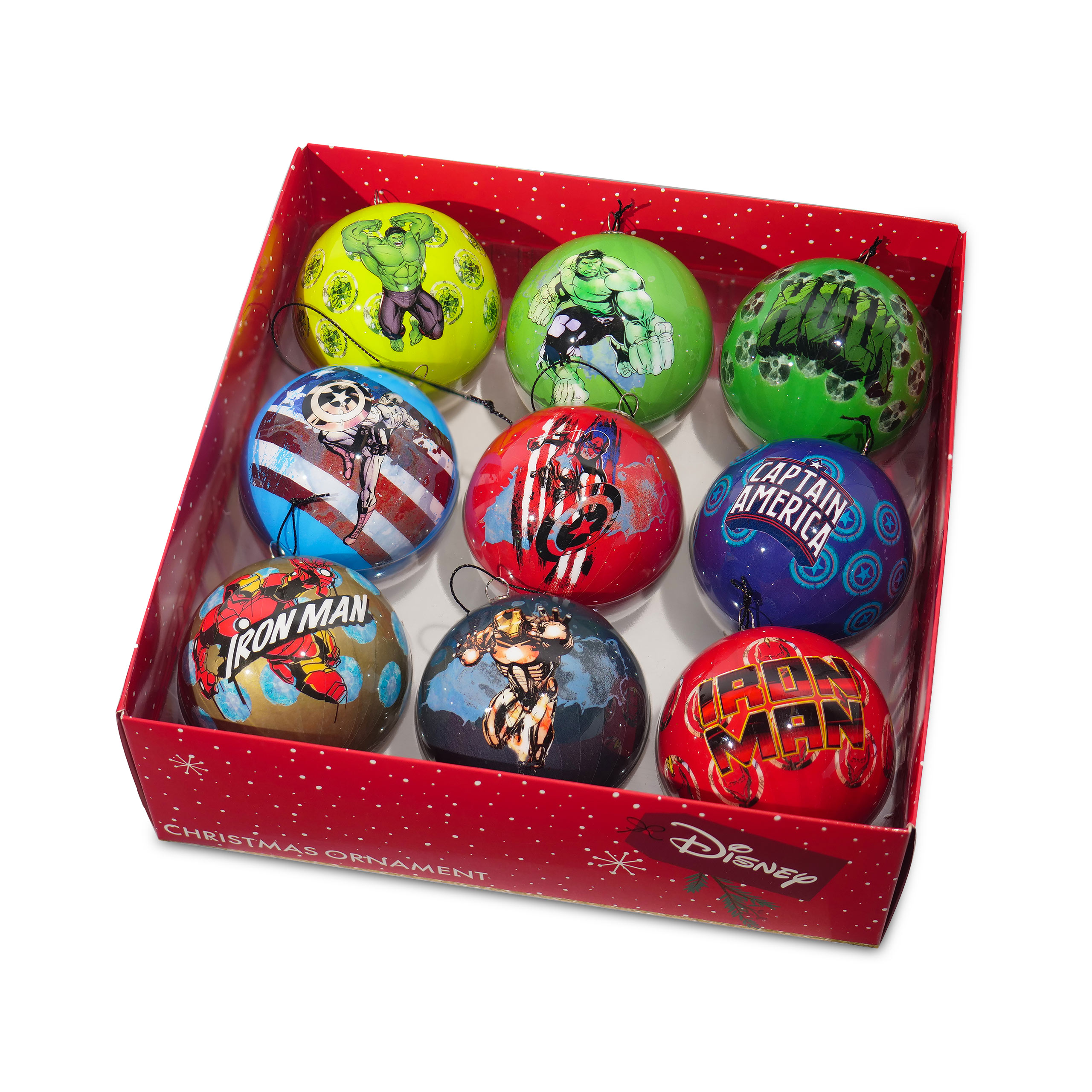 Avengers - Bolas de Navidad de Héroes 9pcs