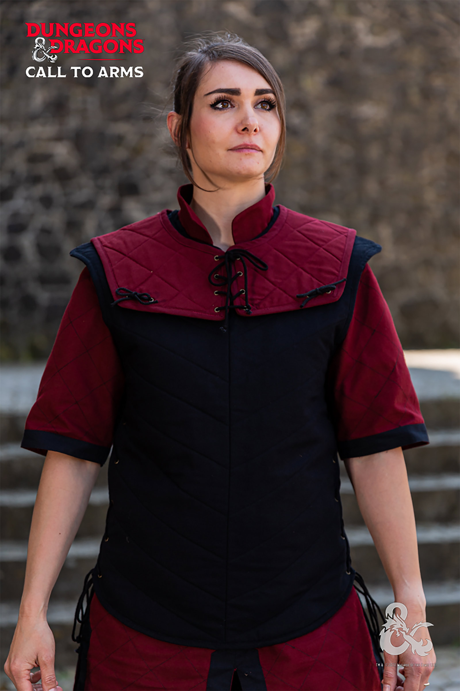 Dungeons & Dragons - Fighter collar bordeaux