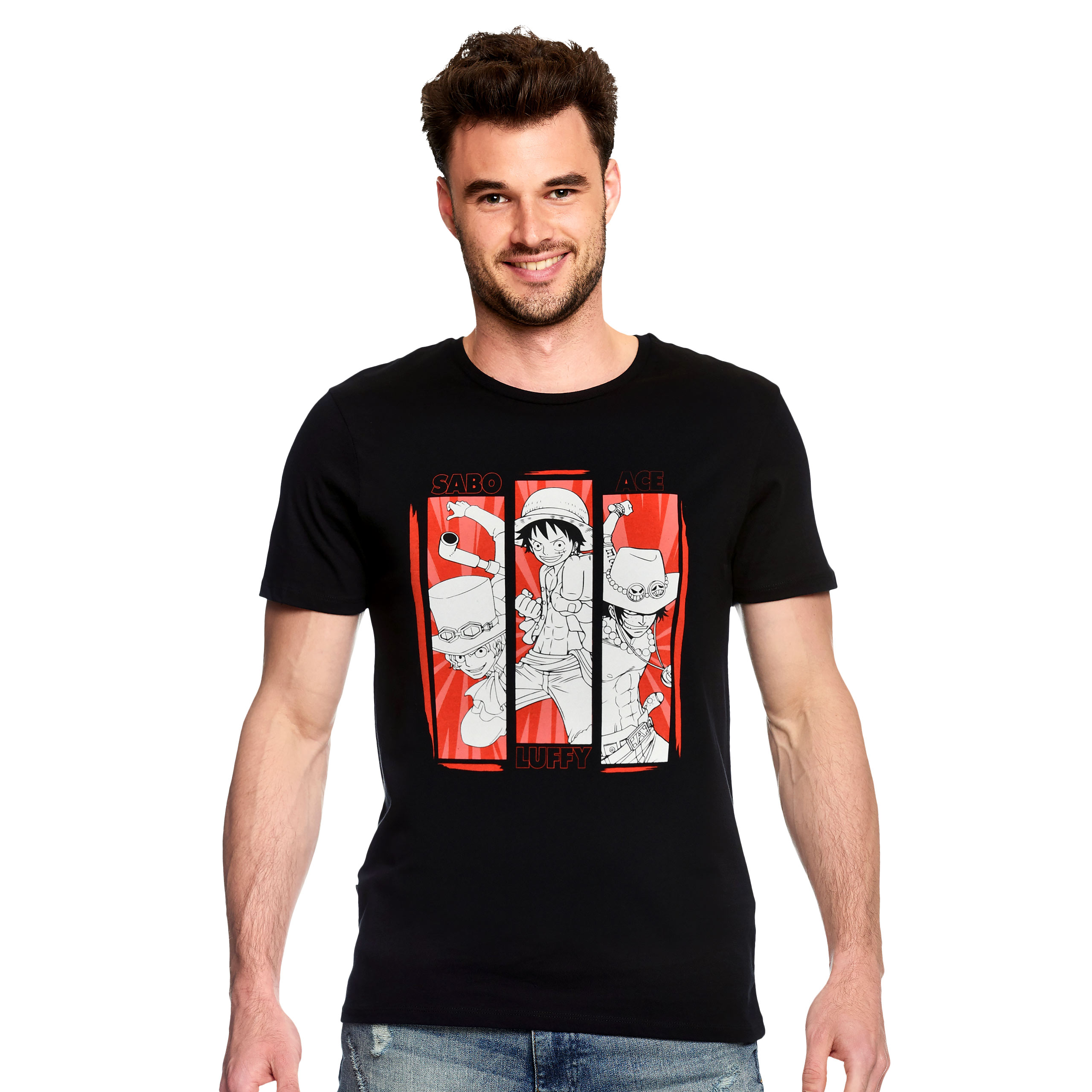 One Piece - Crew T-Shirt schwarz