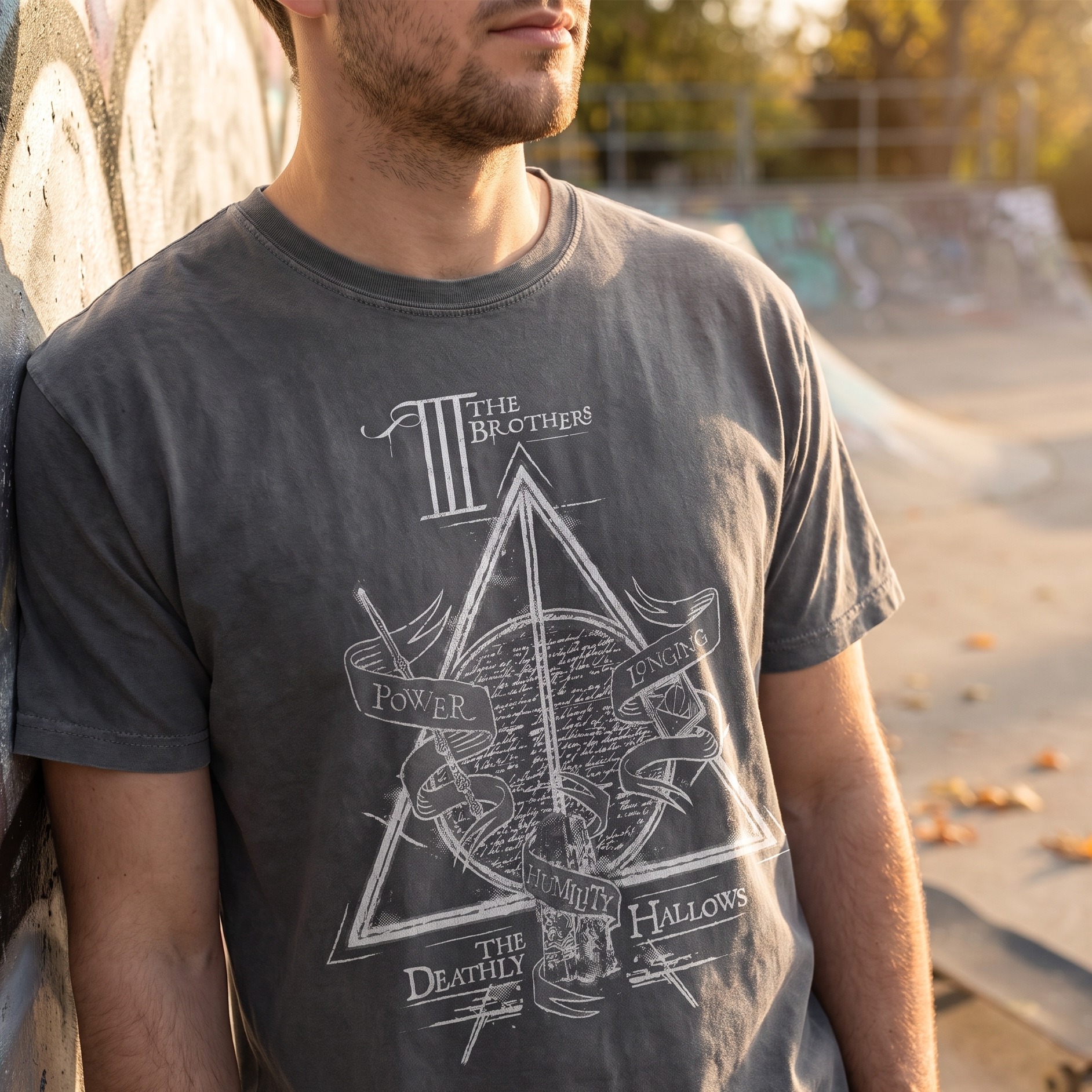Harry Potter - Dödsrelikerna T-shirt dam grå