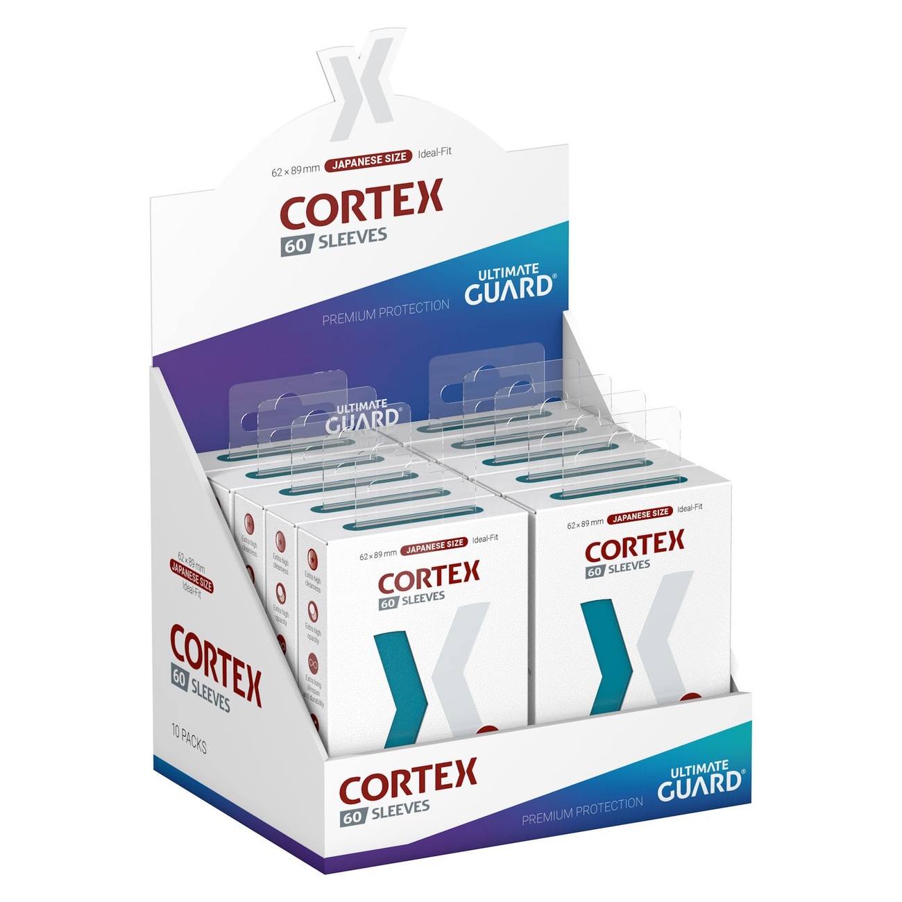 Ultimate Guard Cortex Sleeves format japonais (60) - Pétrole