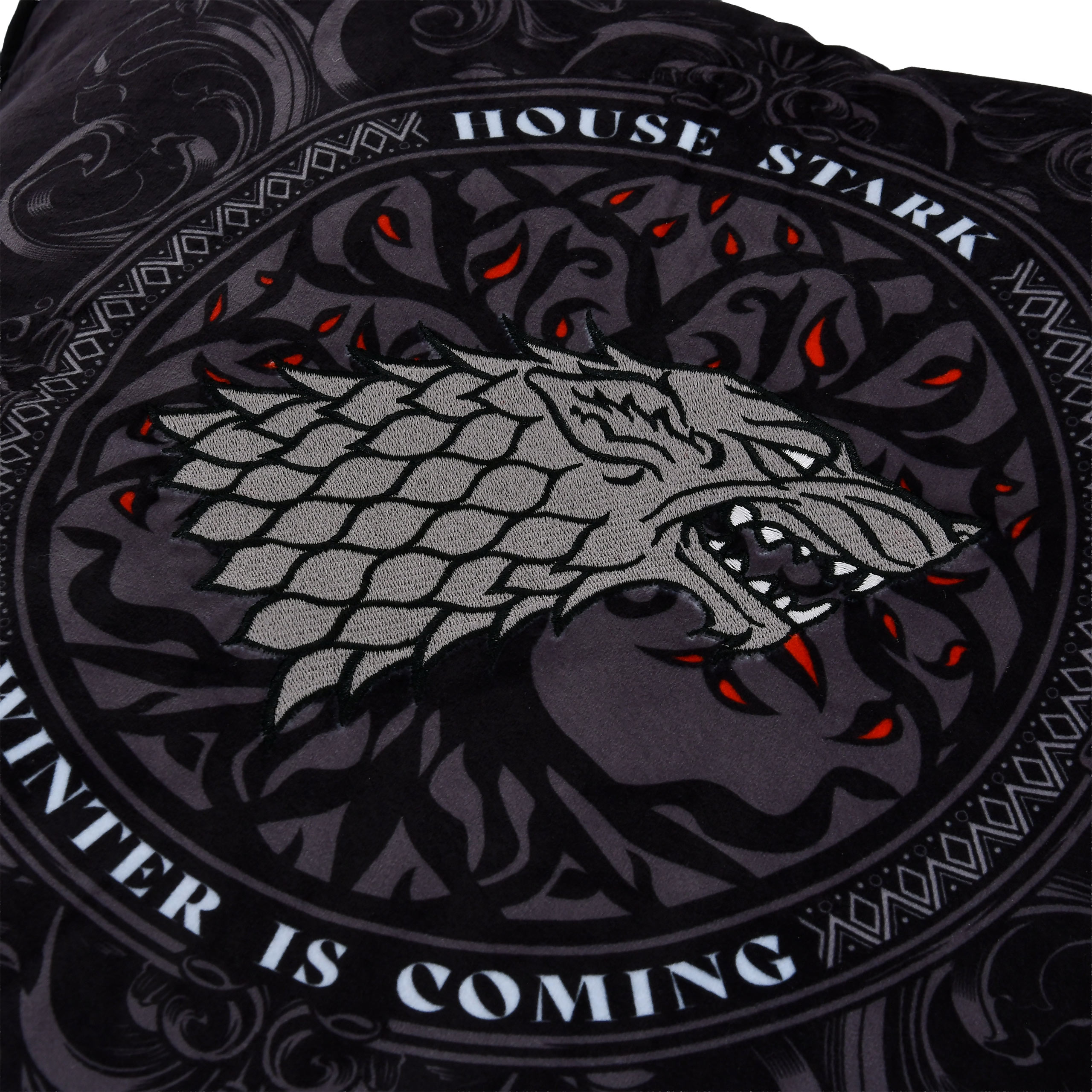 Game of Thrones - House Stark Throw Pillow with Tassels deluxe