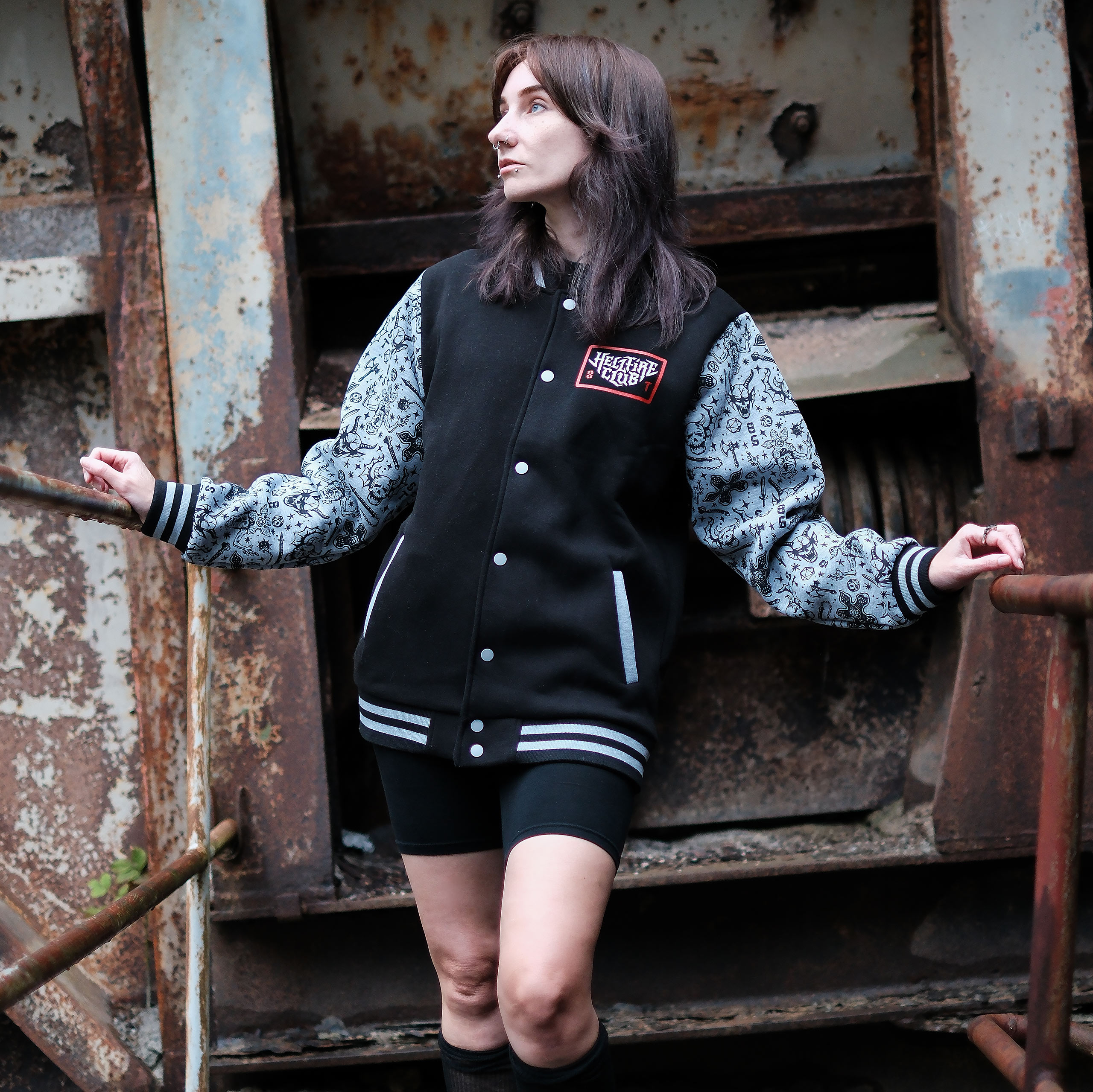 Stranger Things - Hellfire Club College Jacke