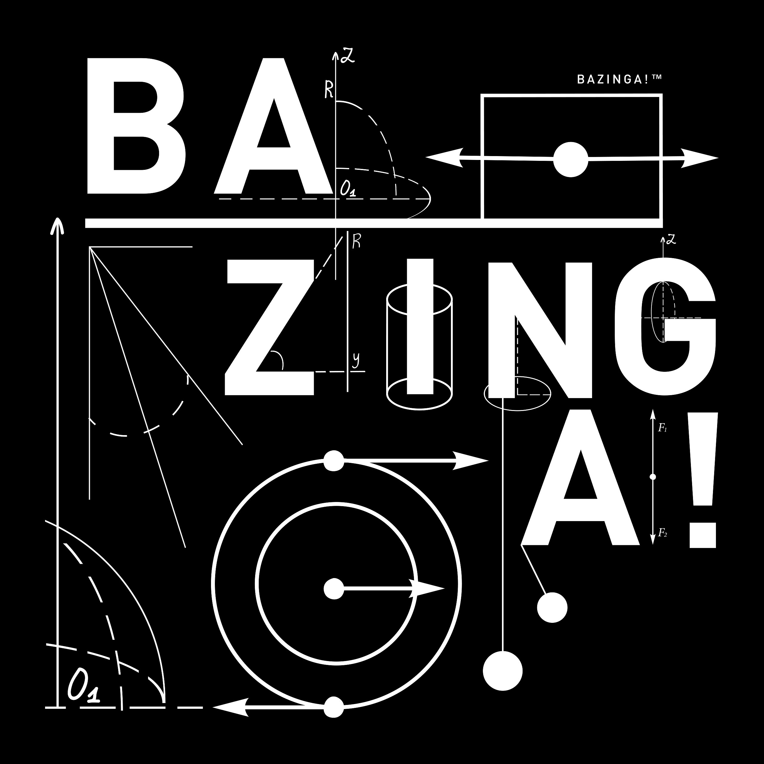 Bazinga! T-Shirt zwart - The Big Bang Theory