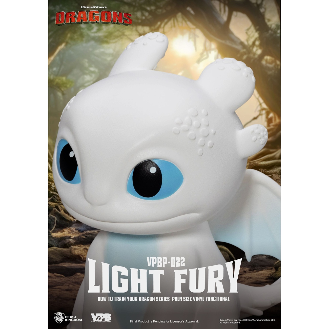 How to Train Your Dragon Piggy Vinyl Spaarpot Light Fury 12 cm