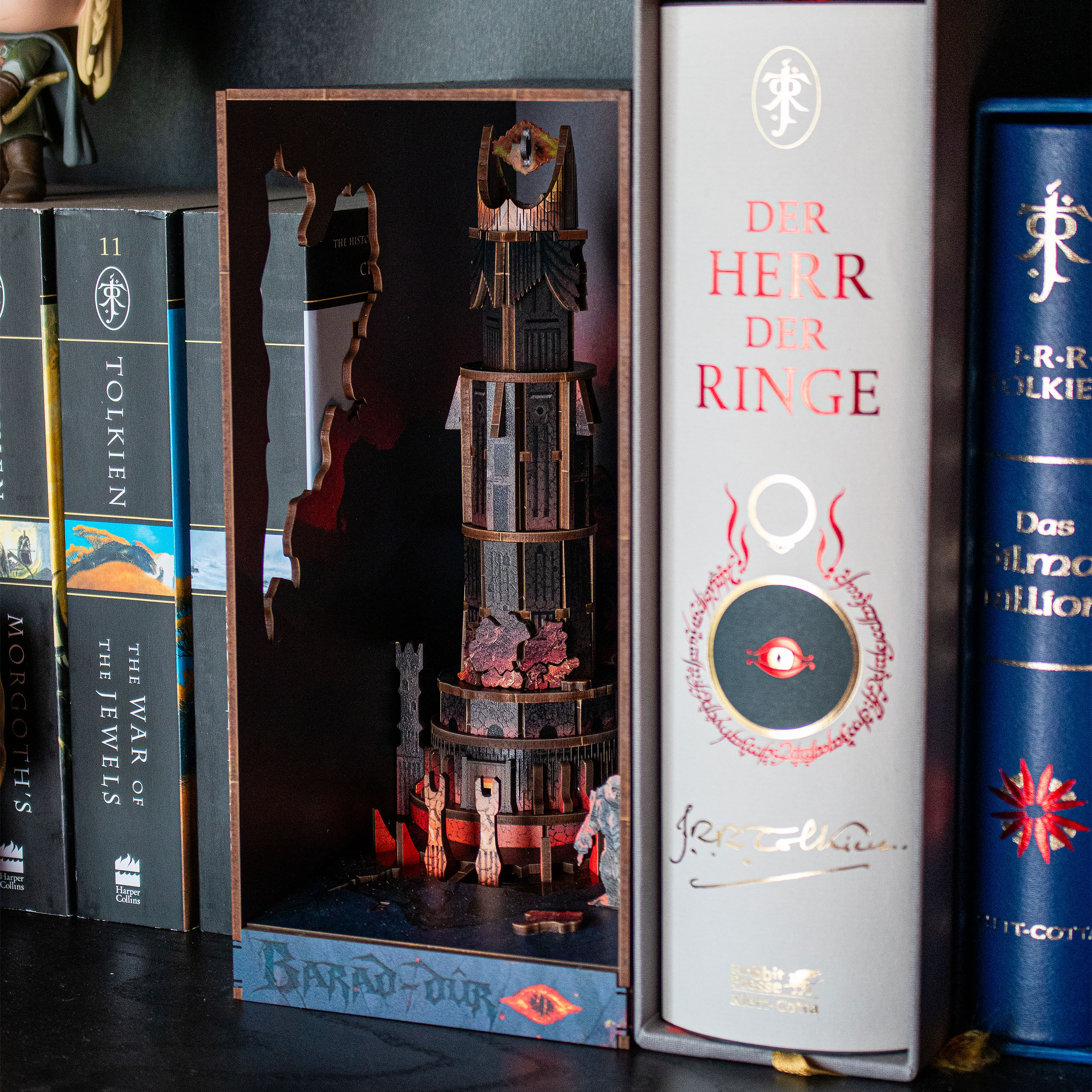 Der Herr der Ringe - Barad-dur Book Nook Modell Bausatz Holz