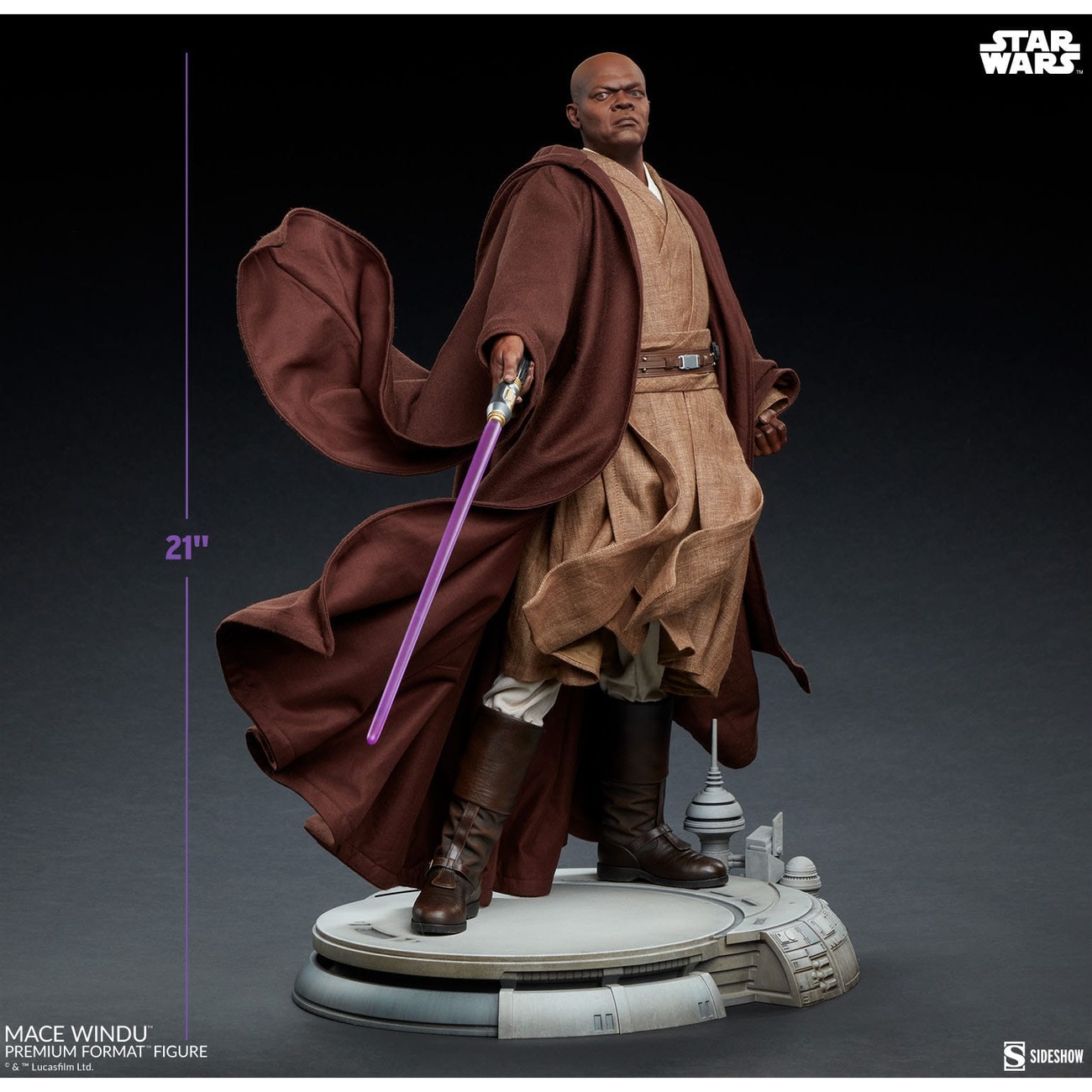 Star Wars Episodio III Figura Premium Format Mace Windu 53 cm