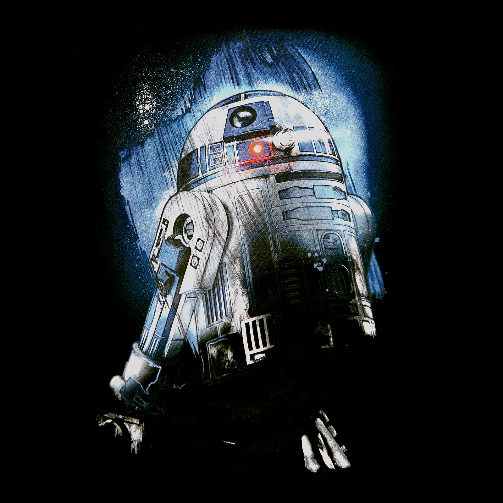 Star Wars - R2-D2 Droid in the Dark T-Shirt schwarz