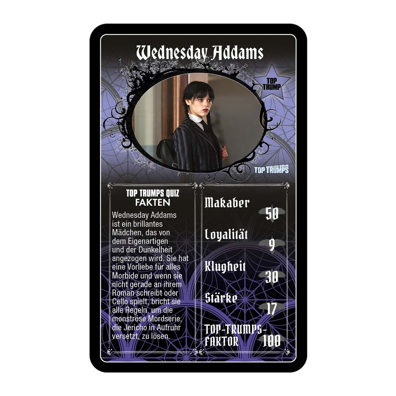 Wednesday Card Game Top Trumps *German Version*
