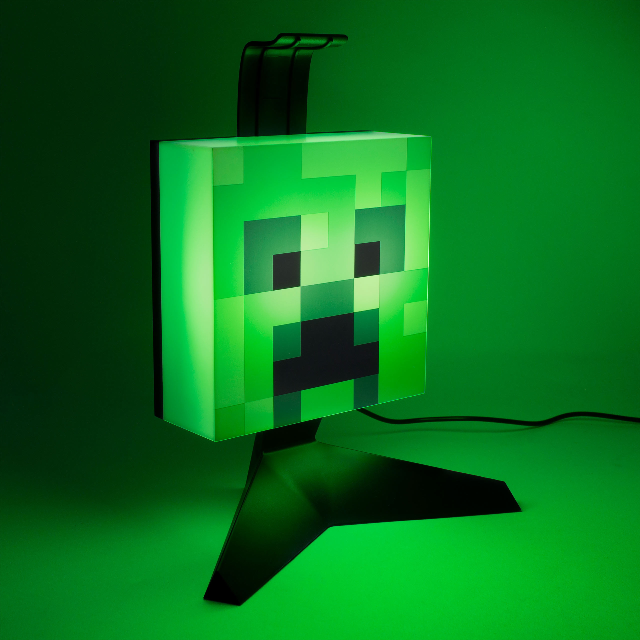 Creeper Hoofdtelefoonstandaard met Licht - Minecraft