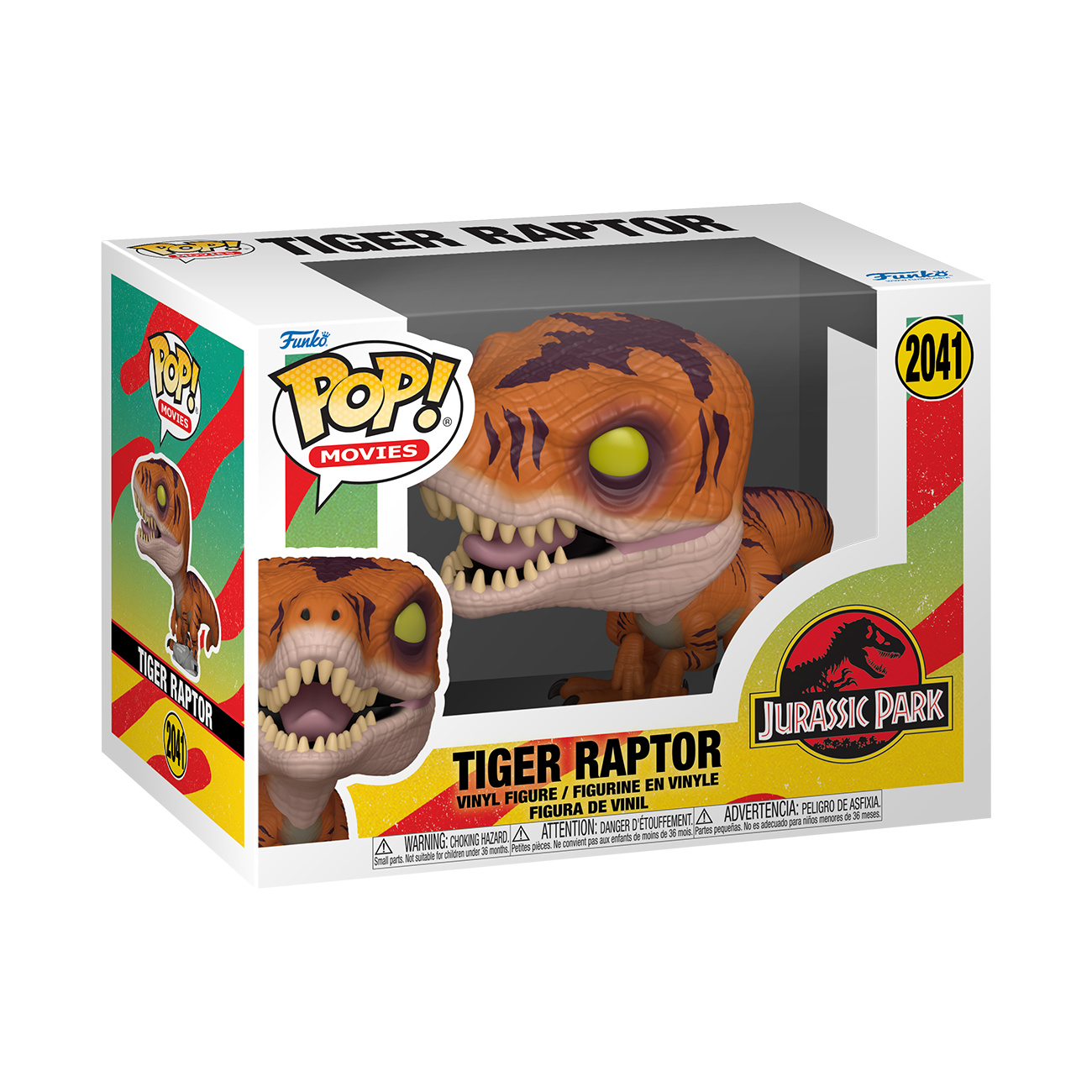Jurassic Park - Tiger Raptor Funko Pop Figure