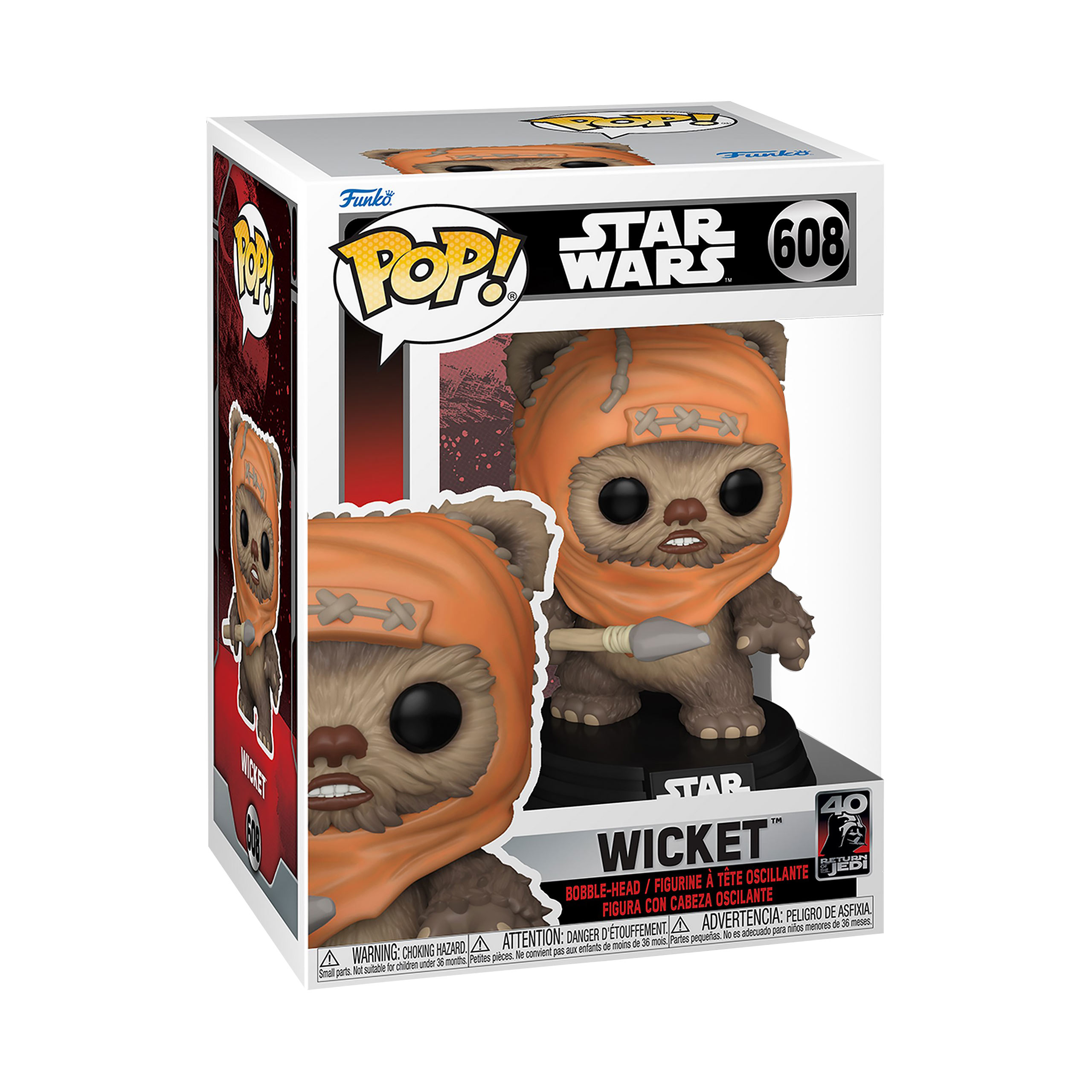 Star Wars - Wicket 40th Anniversary Funko Pop Wackelkopf-Figur