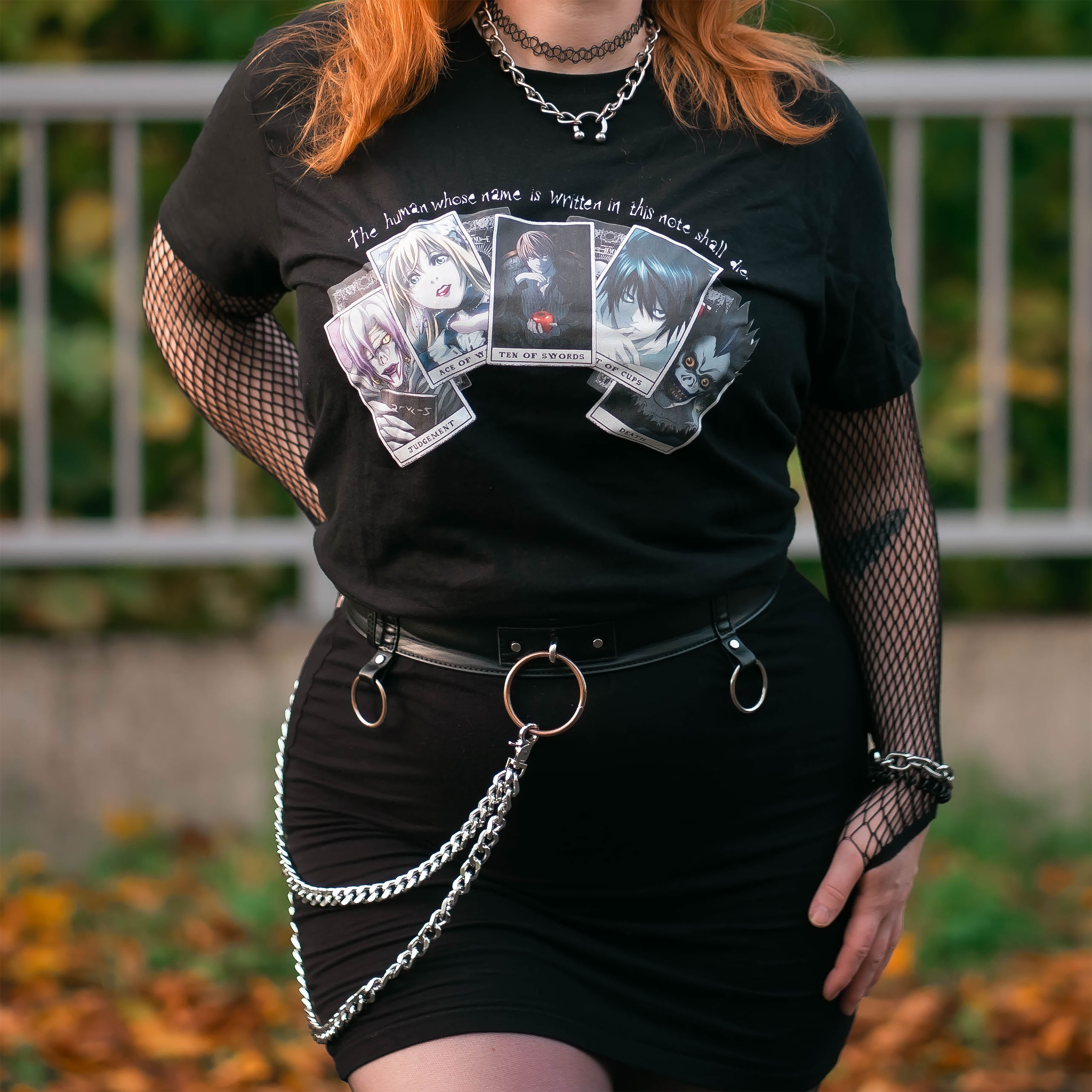 Death Note - T-shirt Playing Cards noir