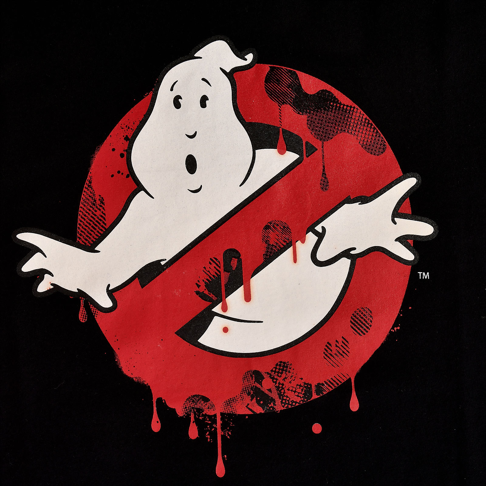 Ghostbusters - Glow in the Dark Logo T-Shirt Black