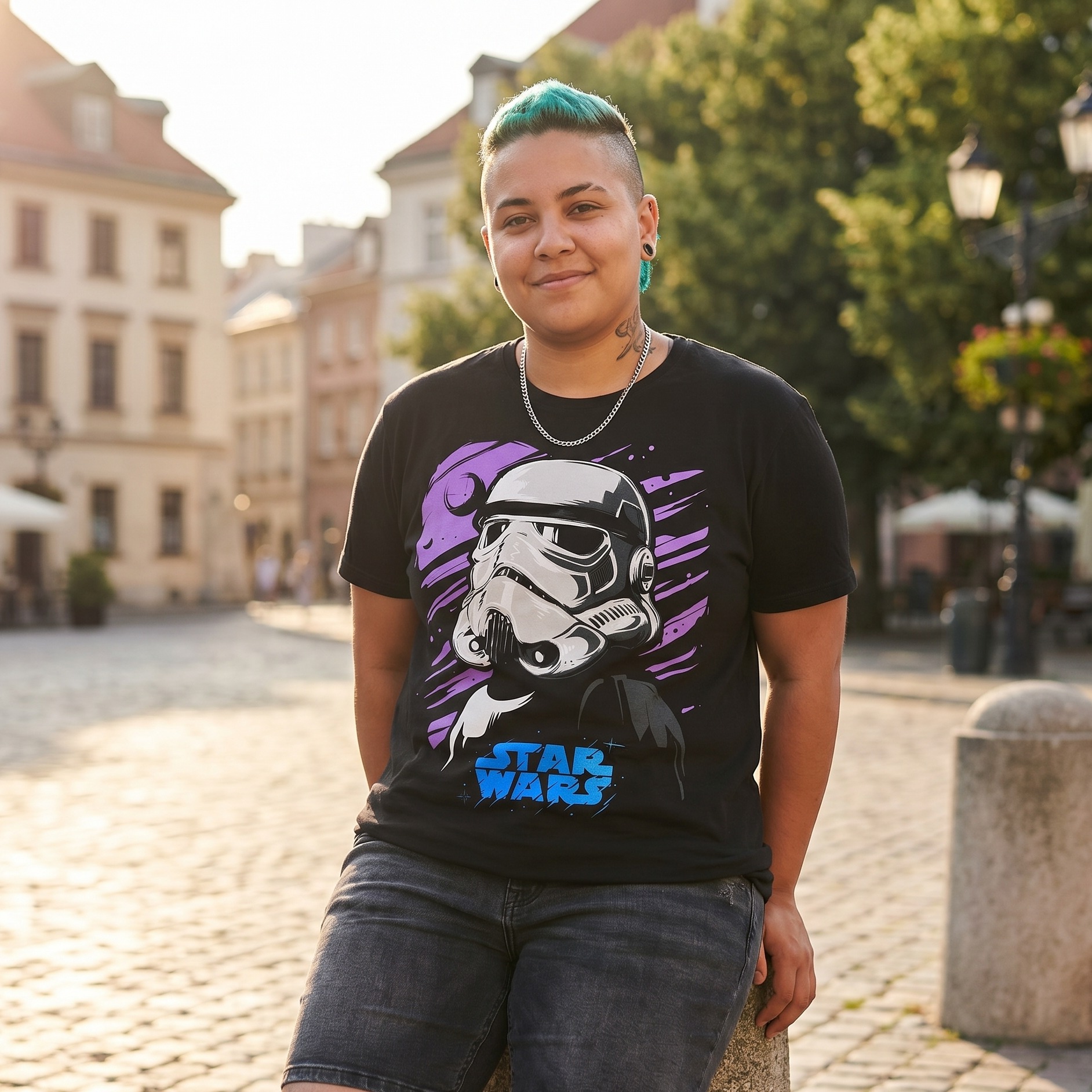 Star Wars - Camiseta Galaxy Stormtrooper negra