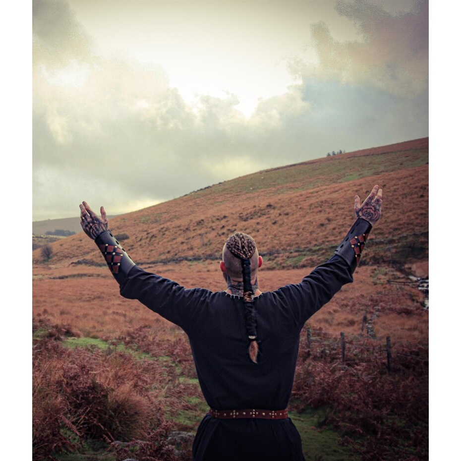 Tunique viking médiévale Erwin noire