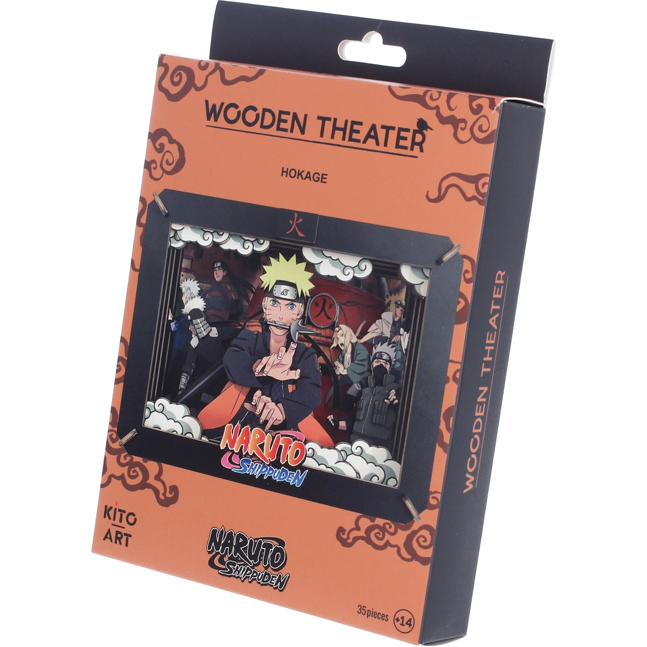 Naruto - Hokage Wooden Theatre 3D Bilderrahmen