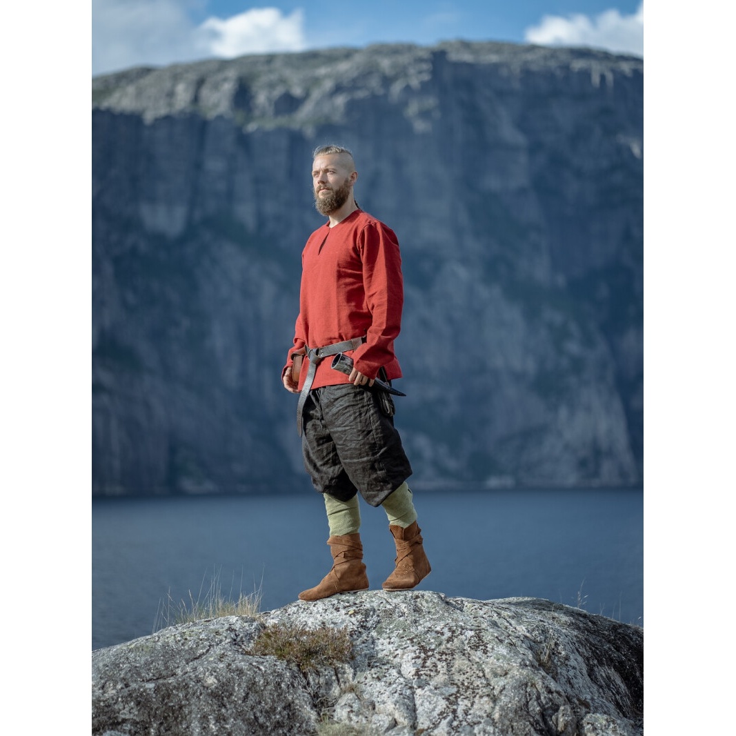 Tunique viking médiévale Ivar rouge