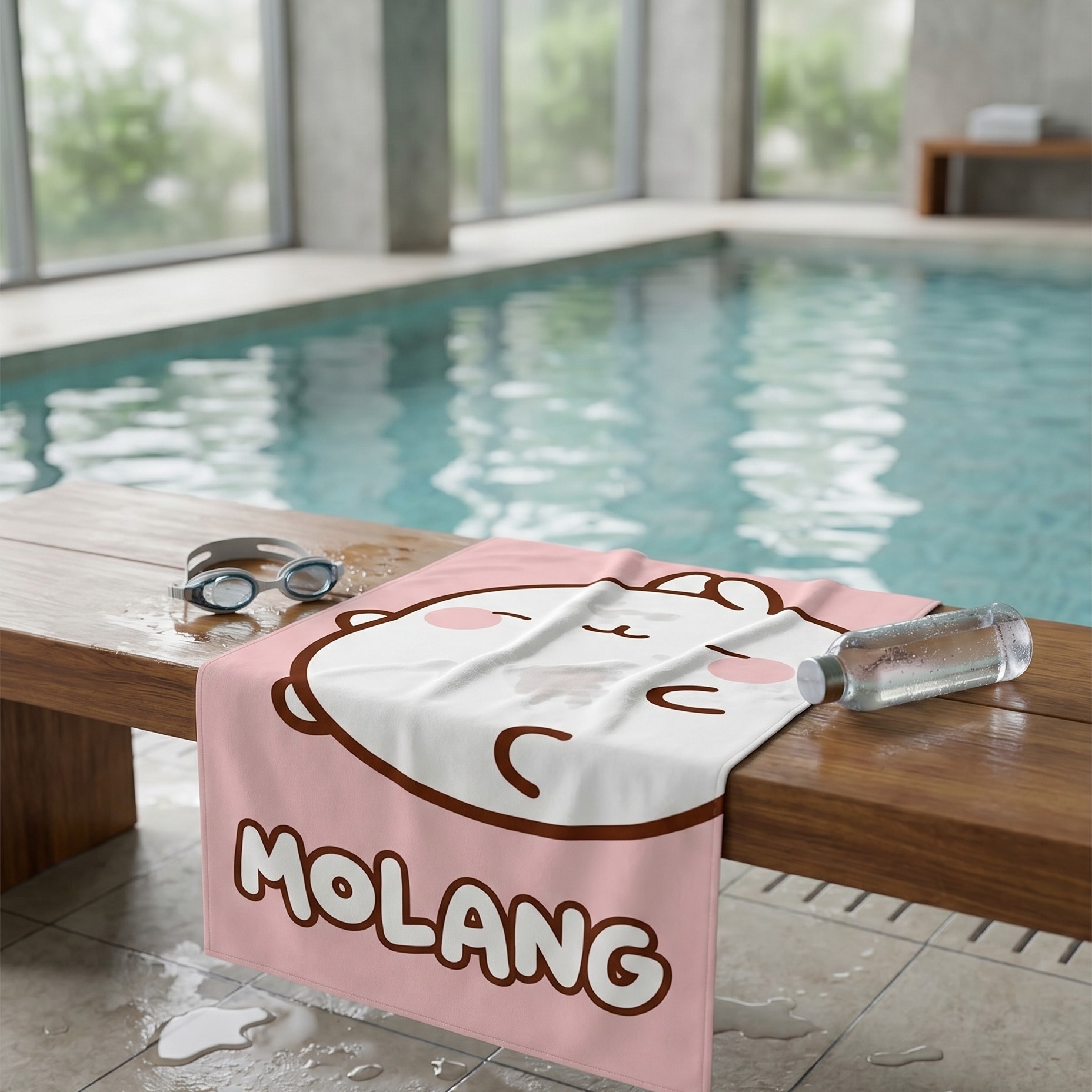 Asciugamano Molang Rosa 150 x 75 cm