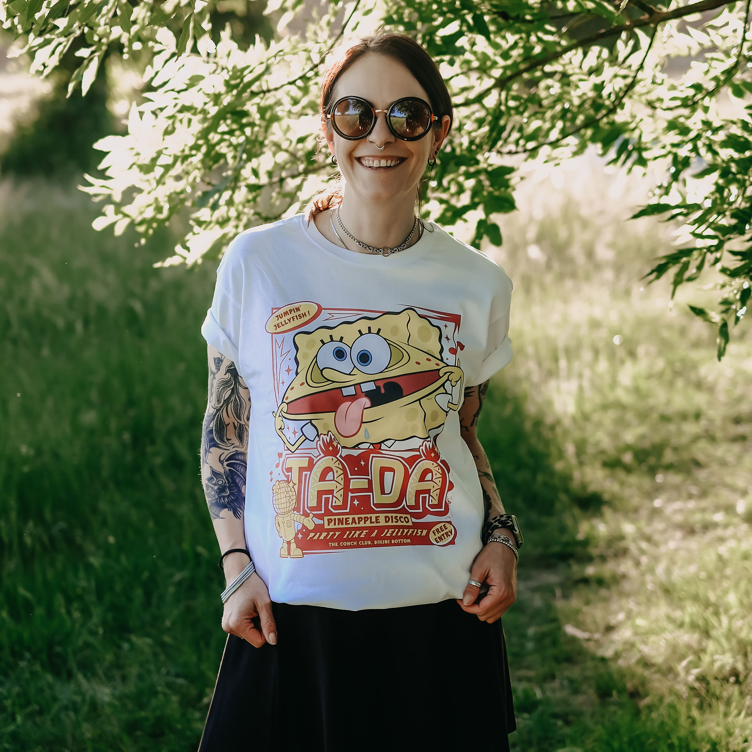SpongeBob - Party Like a Jellyfish T-Shirt weiß