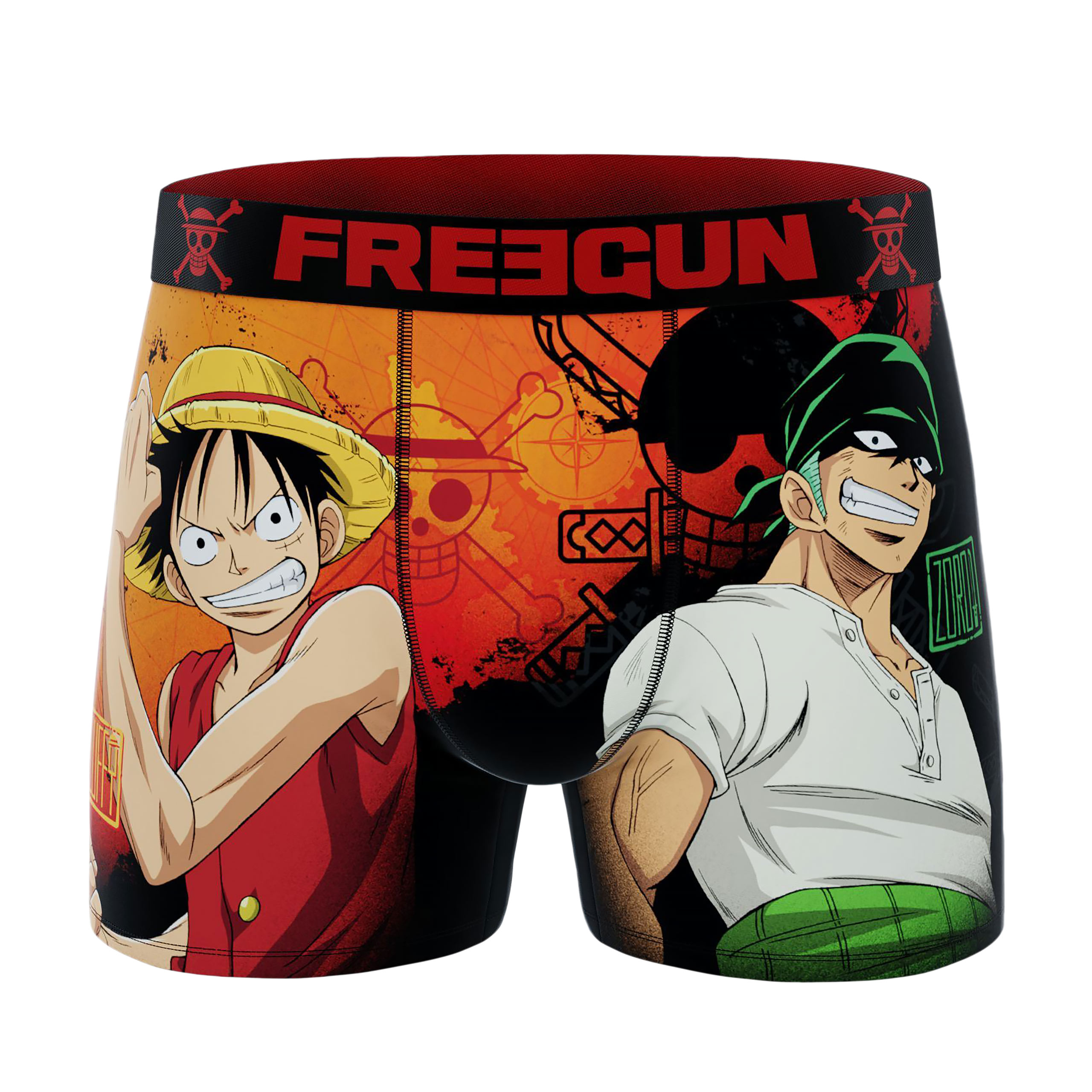 One Piece - Luffy & Roronoa Zoro Freegun Boxers