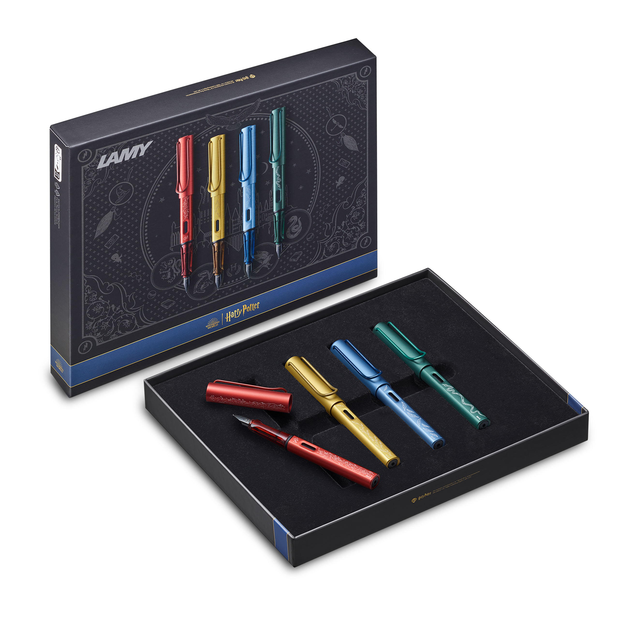 Harry Potter - Hogwarts LAMY AL-star vulpen 4-delige set