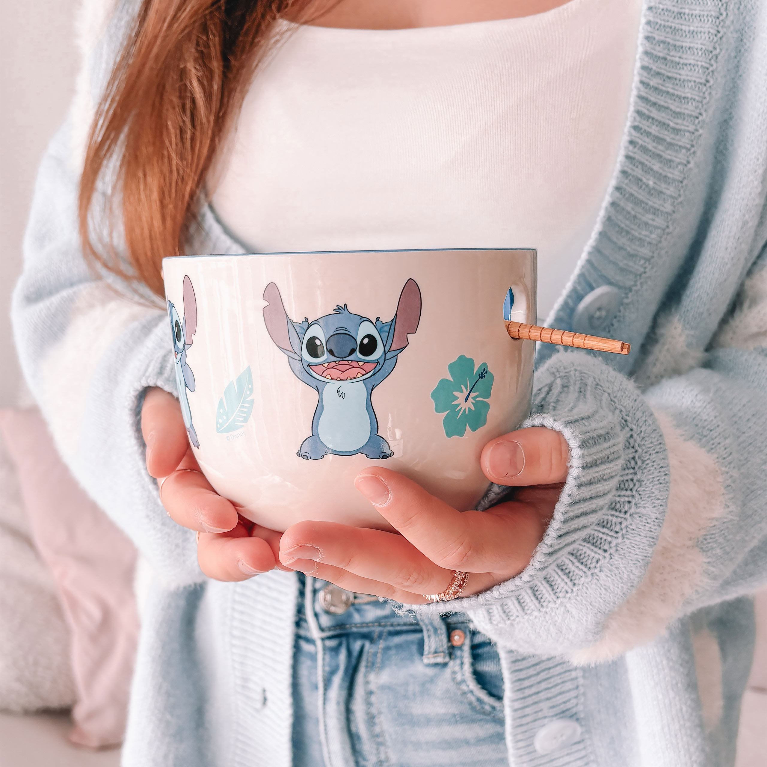 Miska Ramen Stitch Aloha z Pałeczkami - Lilo & Stitch