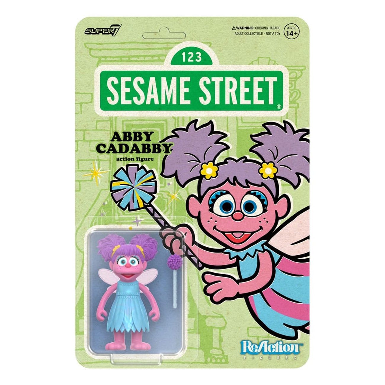 Sesame Street figurine articulée ReAction Wave 05 Abby Cadabby 10 cm