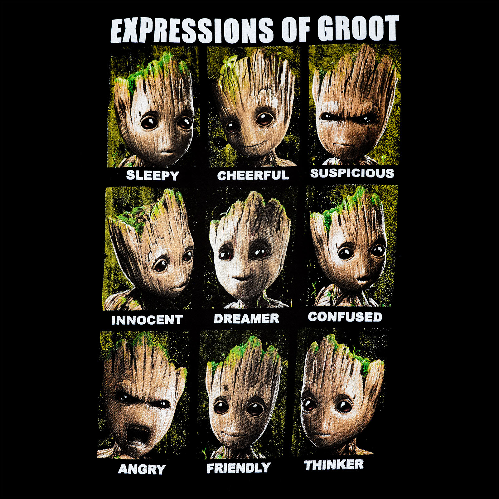 Guardians of the Galaxy - Groot Expressions Tank Top black