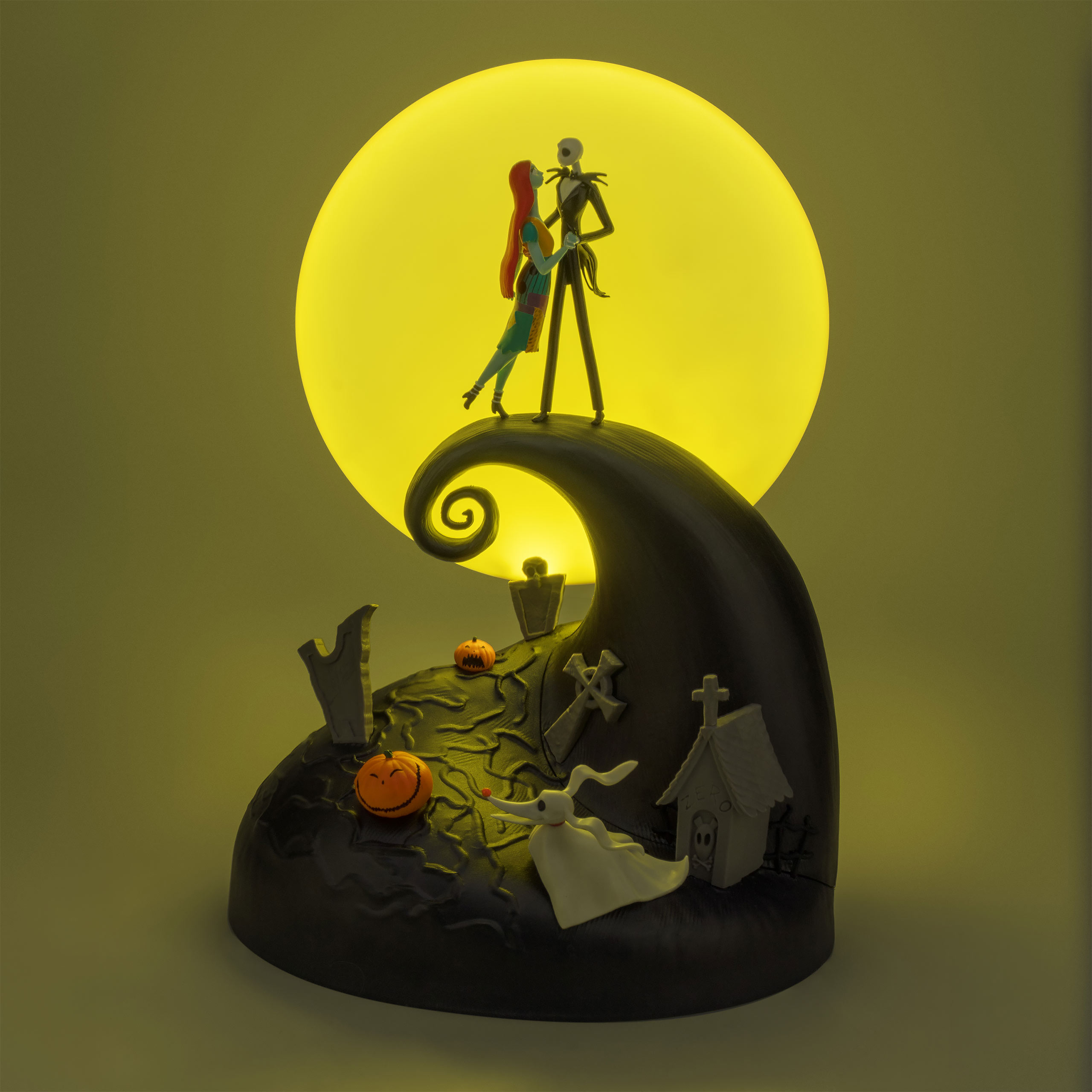 Nightmare Before Christmas – Jack och Sally diorama bordslampa