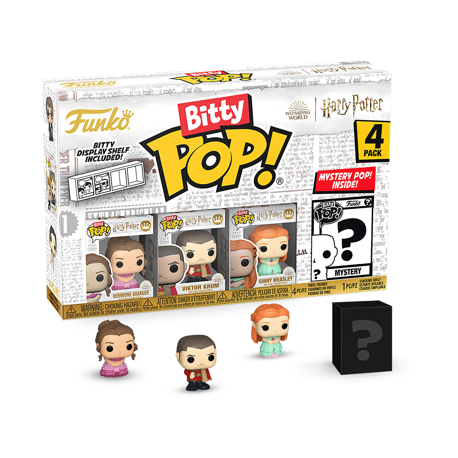 Harry Potter - Funko Bitty Pop Set de 4 Figuras Baile de Navidad Serie 2