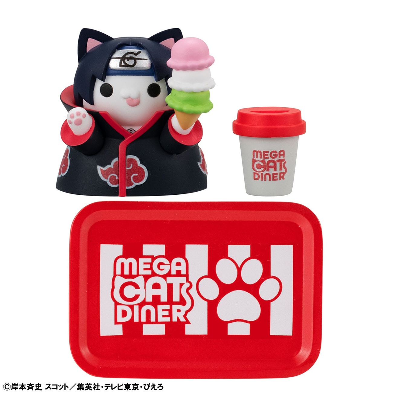 Naruto Shippuden Mega Cat Project Nyaruto! Figuras coleccionables Mega Cat Diner 3 cm Surtido (6)