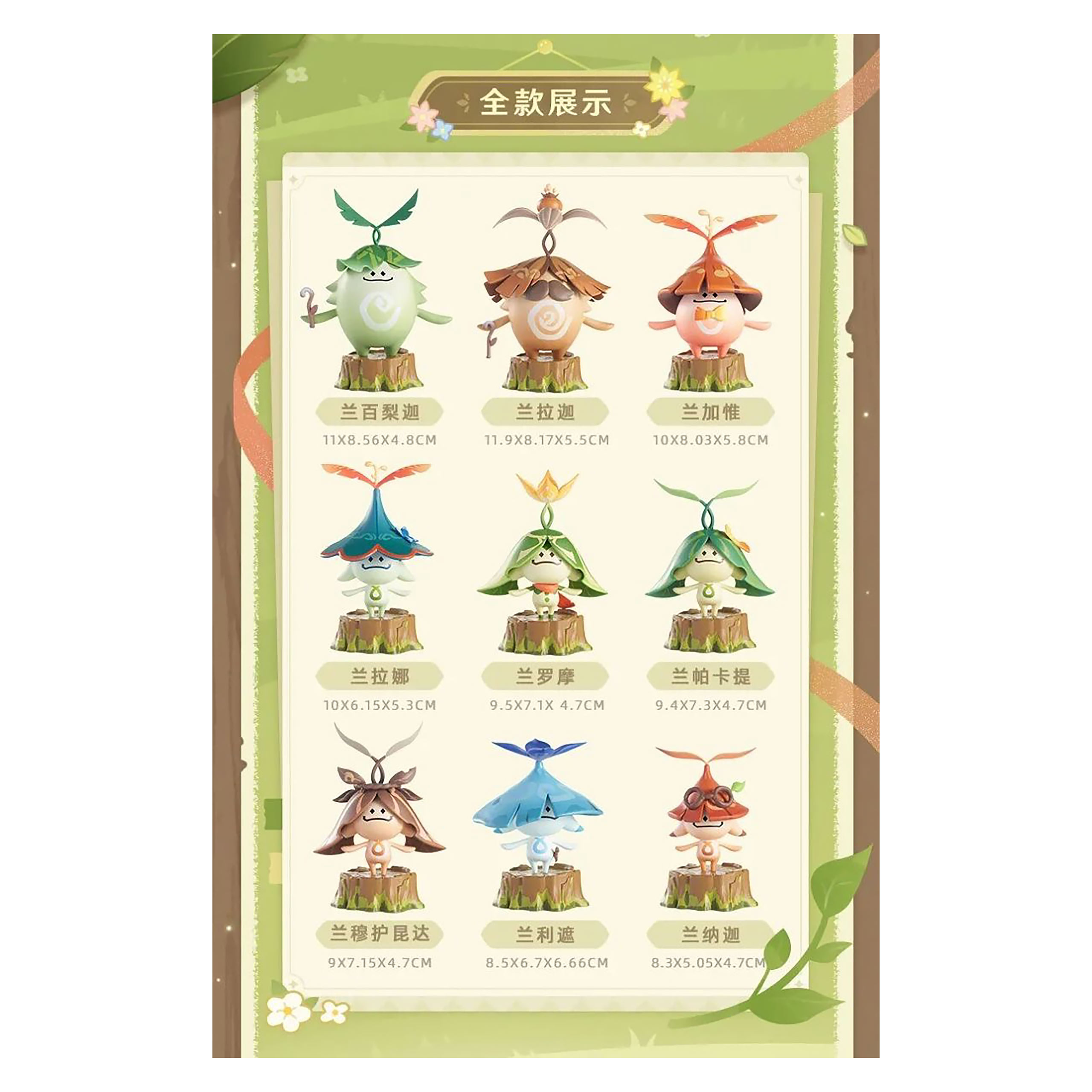 Genshin Impact - Aranara-serien Display med överraskningsfigurer E1090634