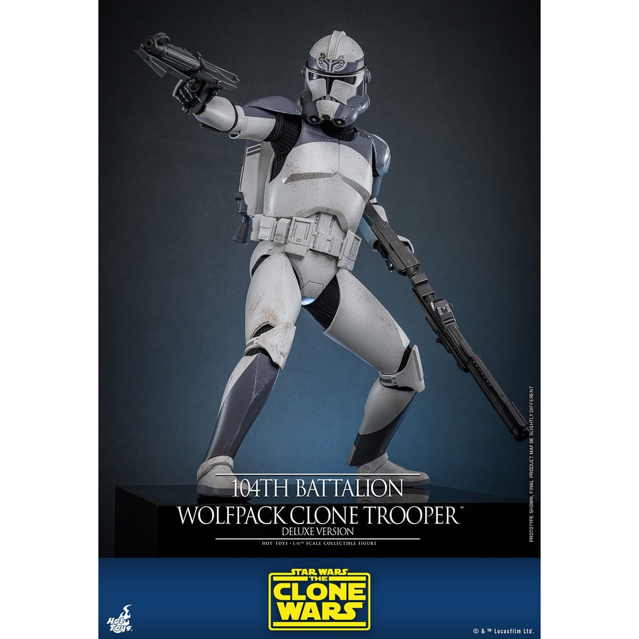 Star Wars: The Clone Wars - 104th Battalion Wolfpack Clone Trooper 1:6 Scale Action Figure