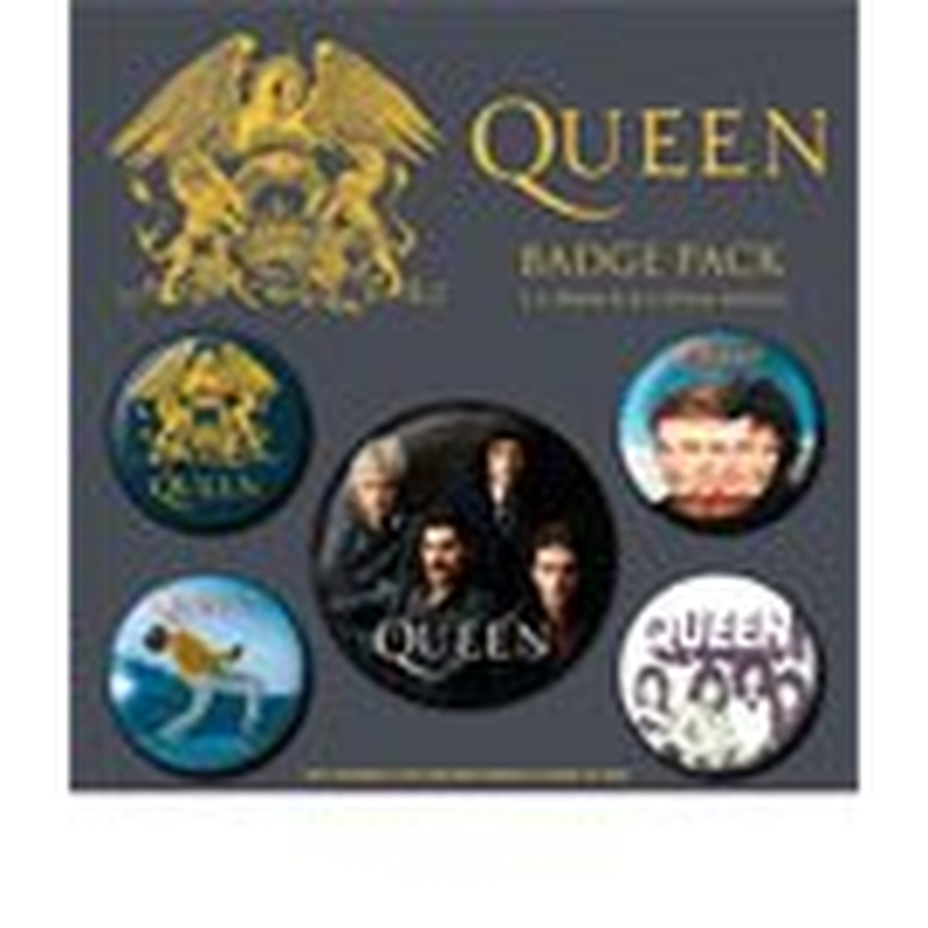 Set di 5 badge Queen Classic