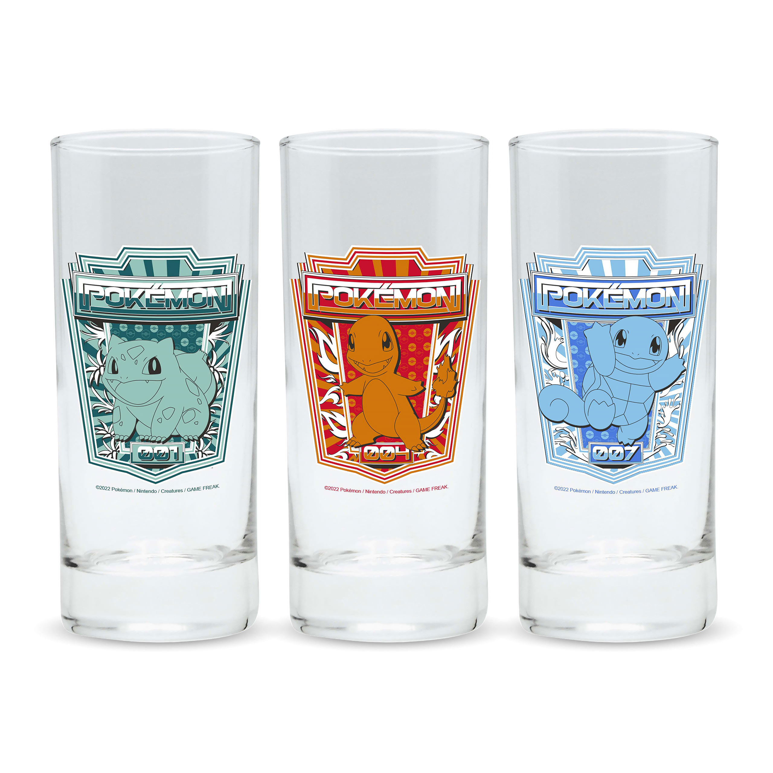 Pokemon - Starter Glass Set