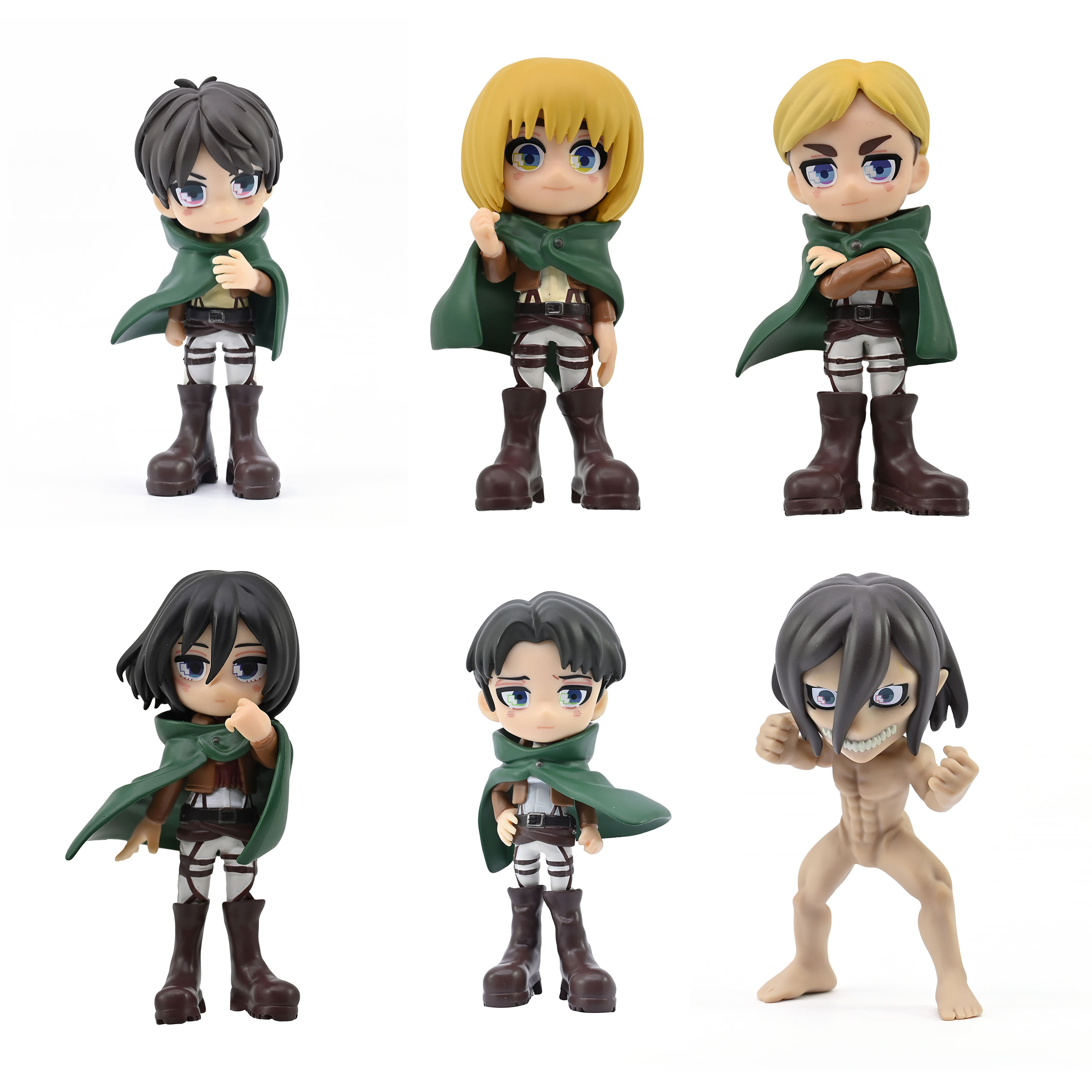 Attack on Titan - YuMe Anime Blind Box Figur 6er Display