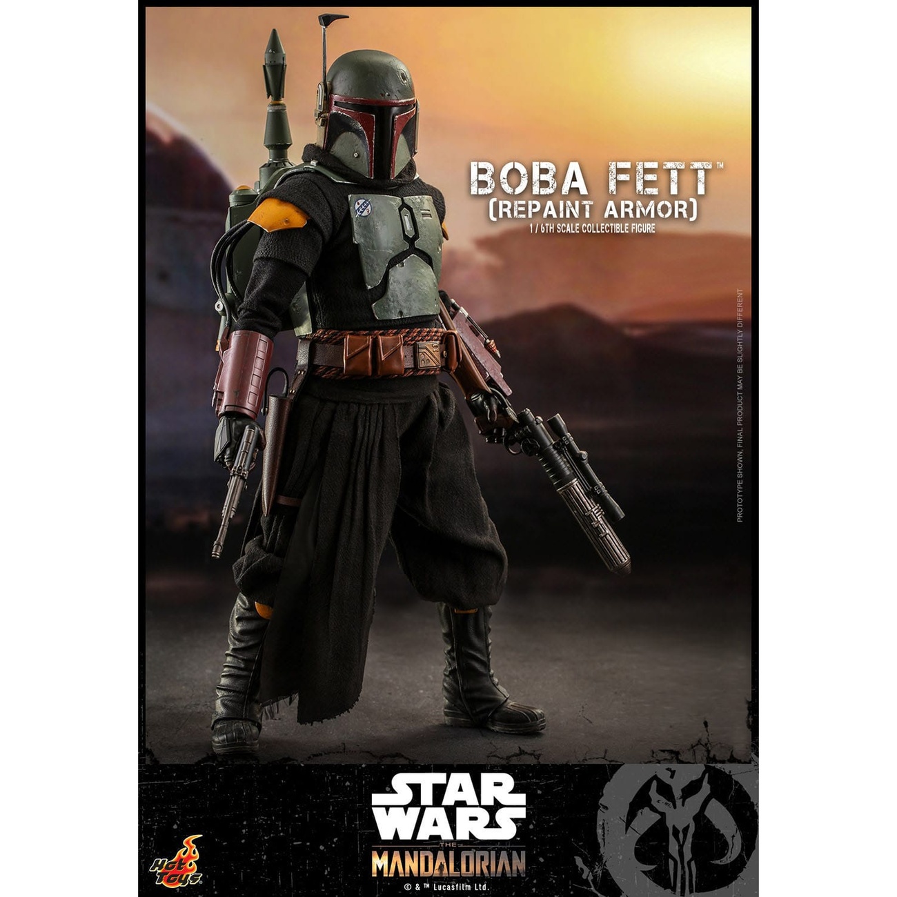 Star Wars: The Mandalorian – Boba Fett Action Figure 1:6 Repaint Armor Special Edition